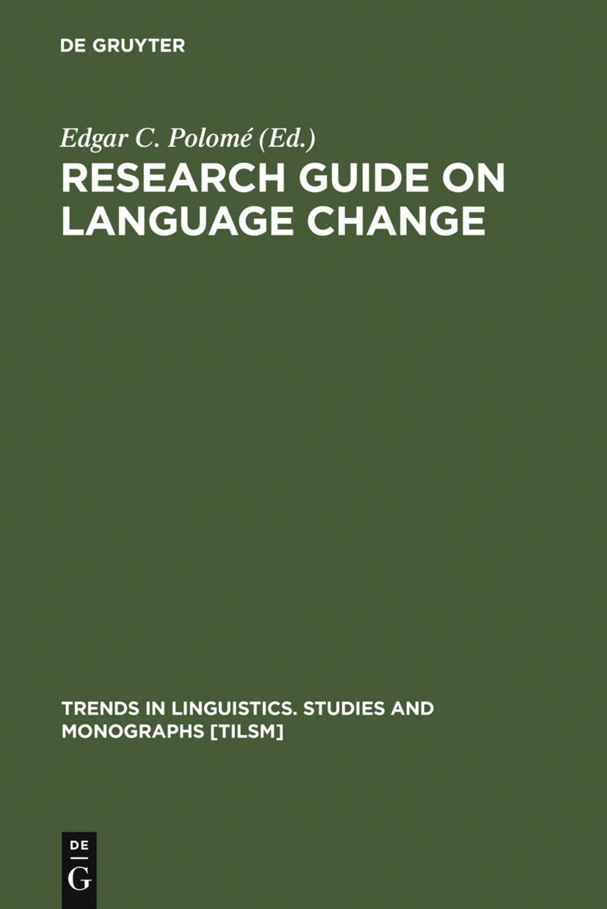 Cover image for Research Guide on Language Change ISBN 9783110120462