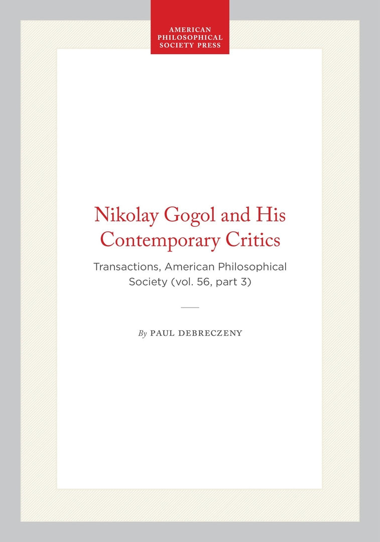 Cover image for Nikolay Gogol and His Contemporary Critics ISBN 9781422375976