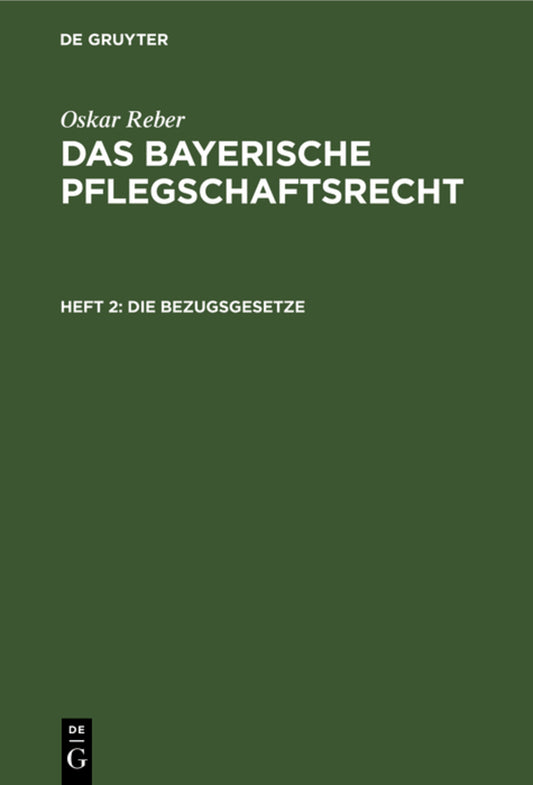Die Bezugsgesetze