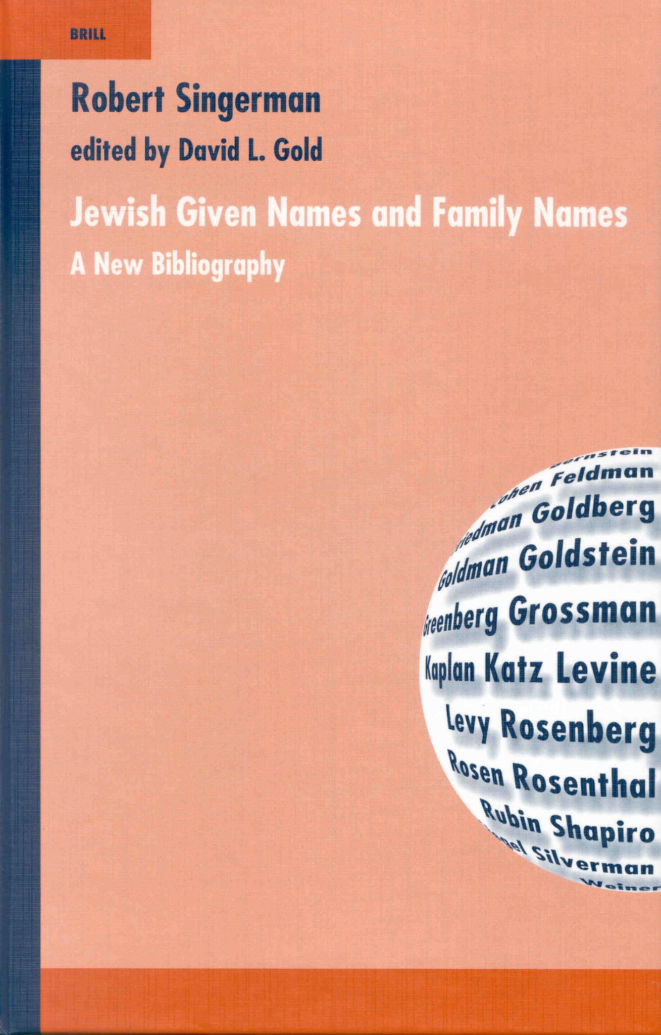 Cover image for Jewish given Names and Family Names ISBN 9789004121898