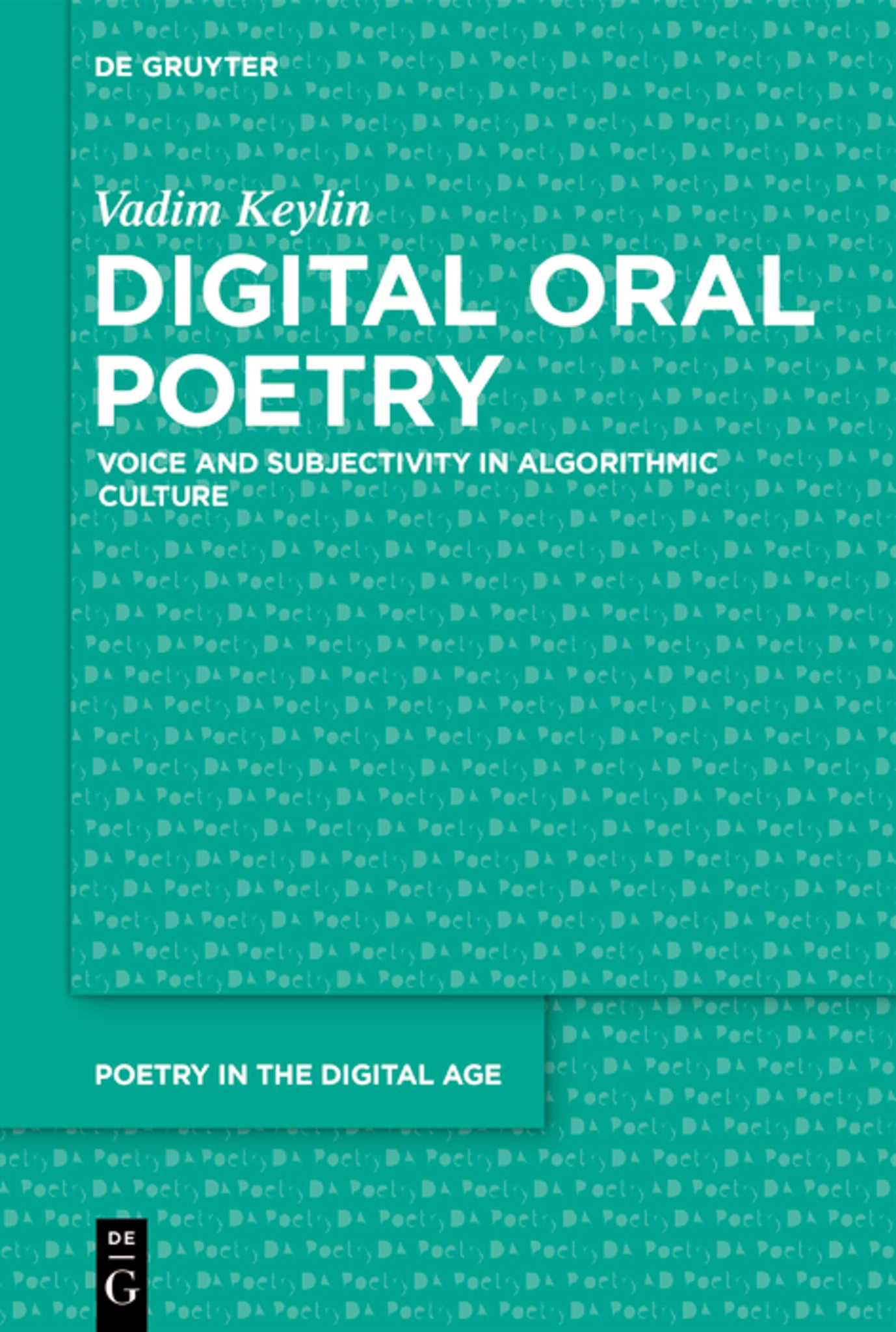 Cover image for Digital Oral Poetry ISBN 9783112249949