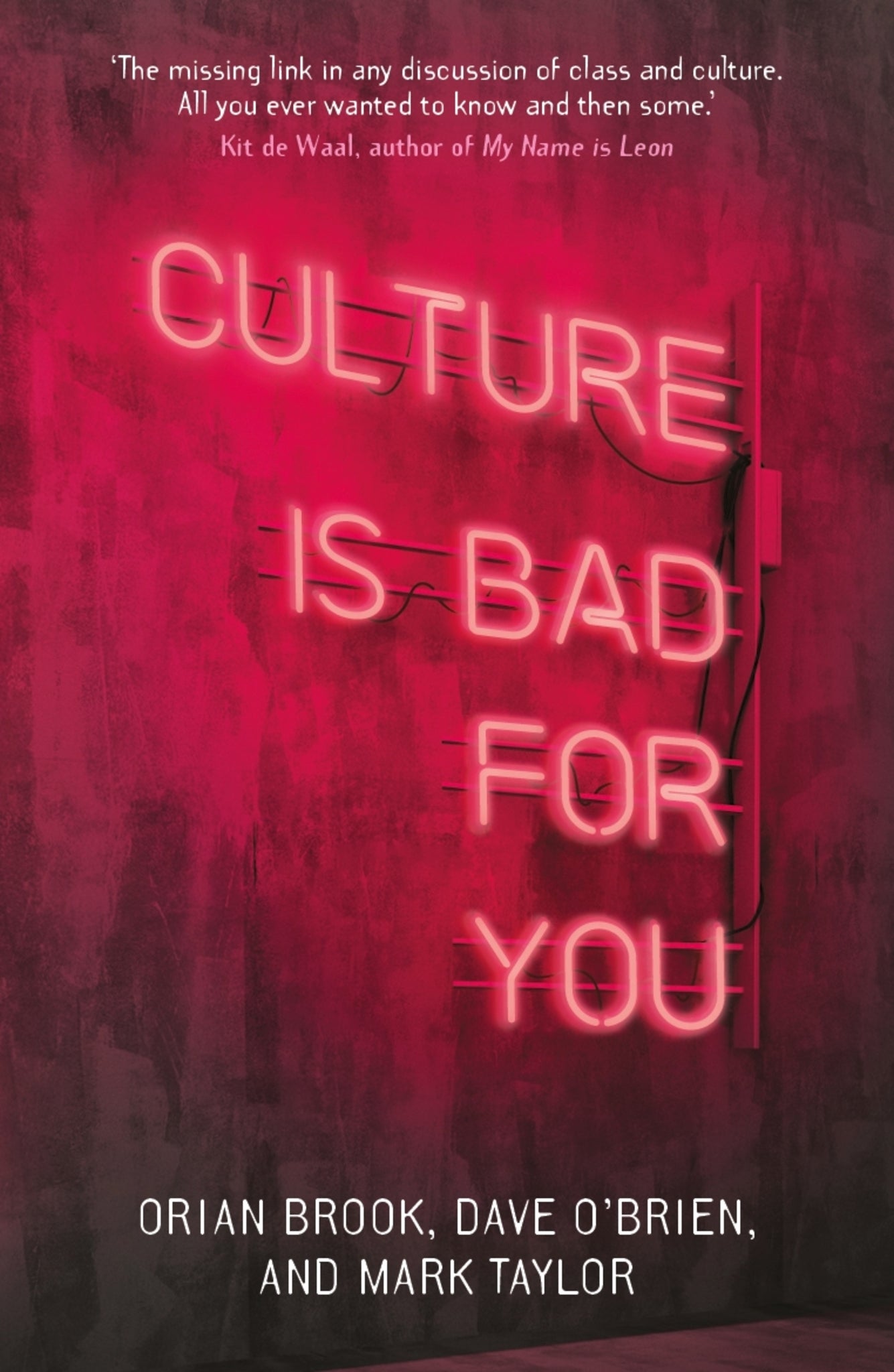 Cover image for Culture is bad for you ISBN 9781526157461