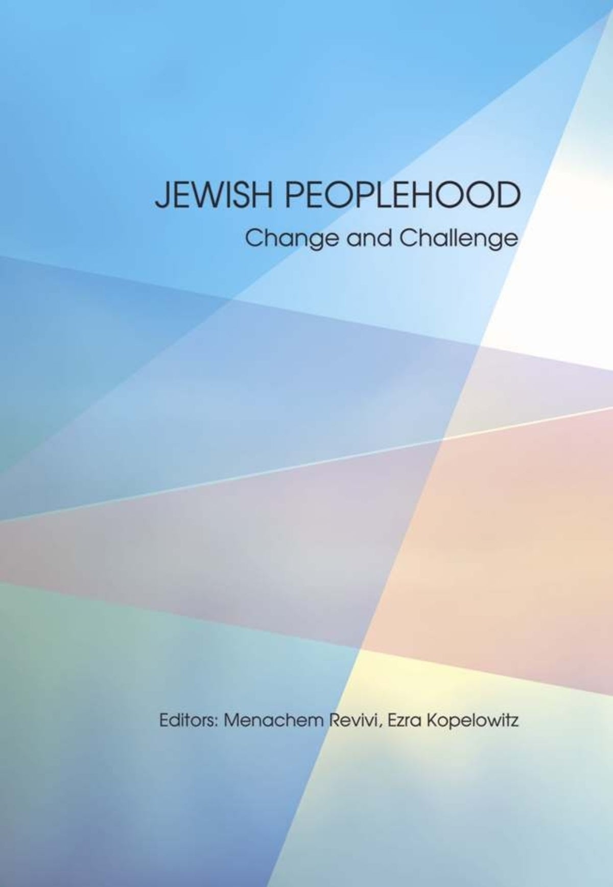 Cover image for Jewish Peoplehood ISBN 9781934843581