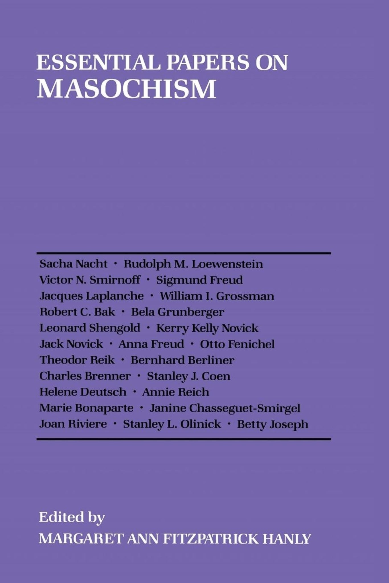 Cover image for Essential Papers on Masochism ISBN 9780814734964