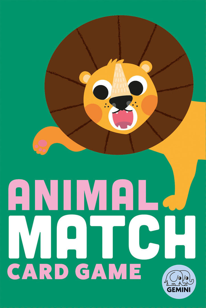 Cover image for Animal Match Card Game ISBN 9781836160373