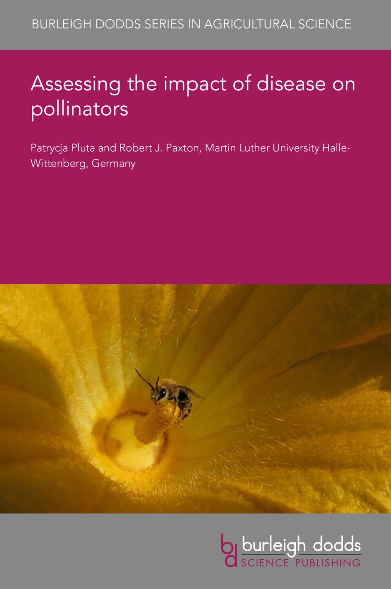 Cover image for Assessing the impact of disease on pollinators ISBN 9781801467513