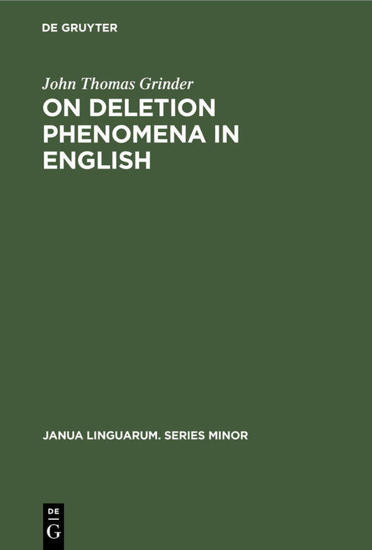 On deletion phenomena in English