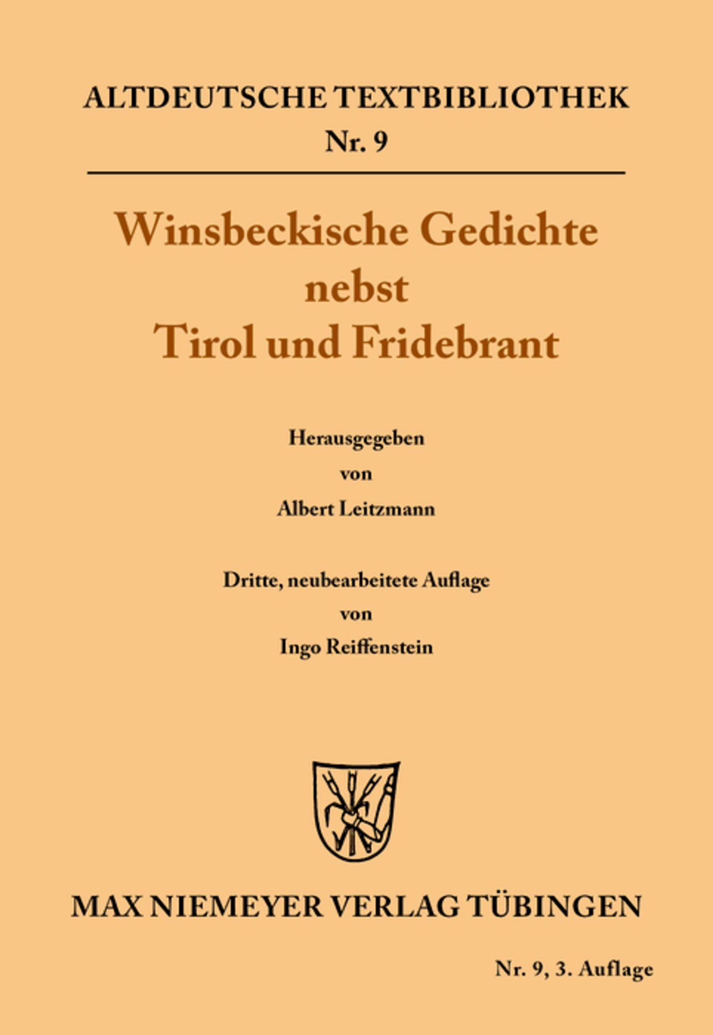 Winsbeckische Gedichte nebst Tirol und Fridebrant