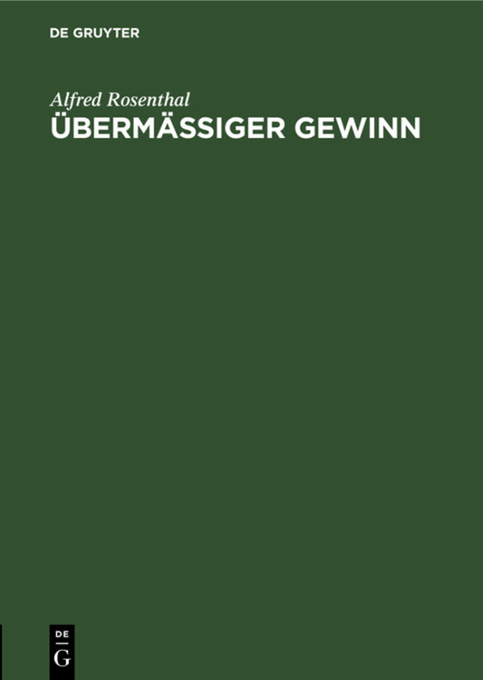 Übermäßiger Gewinn