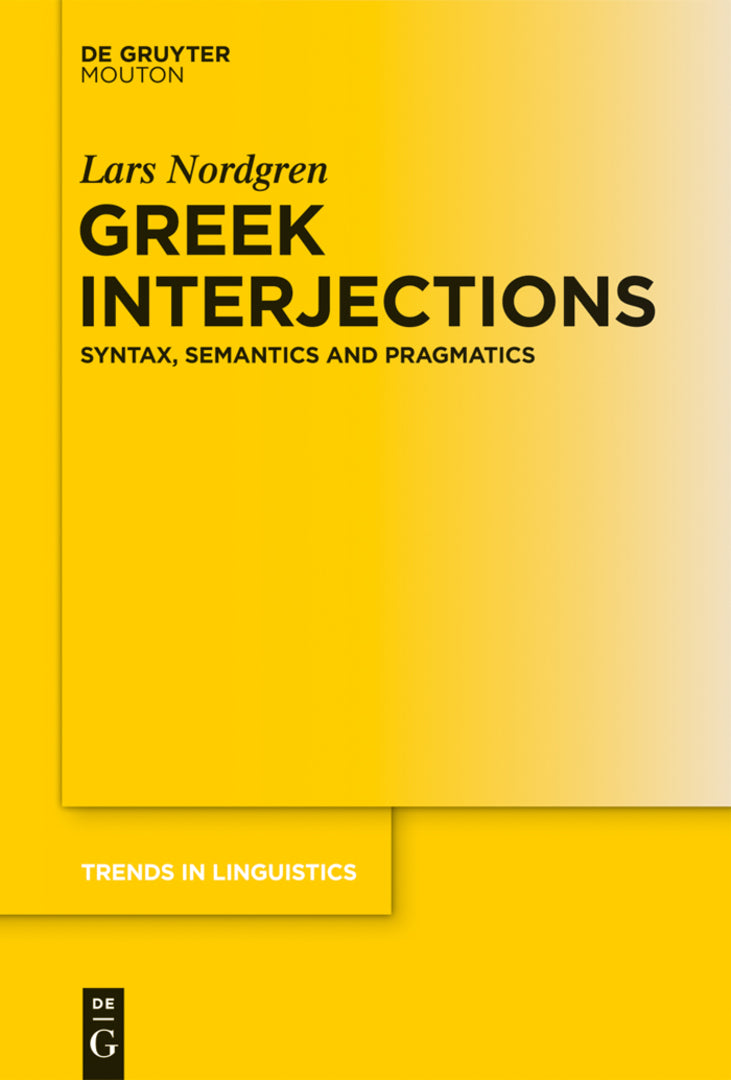 Cover image for Greek Interjections ISBN 9783110339369