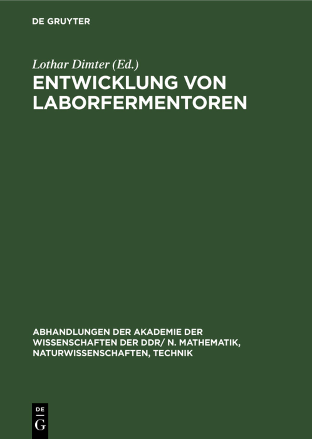 Entwicklung von Laborfermentoren