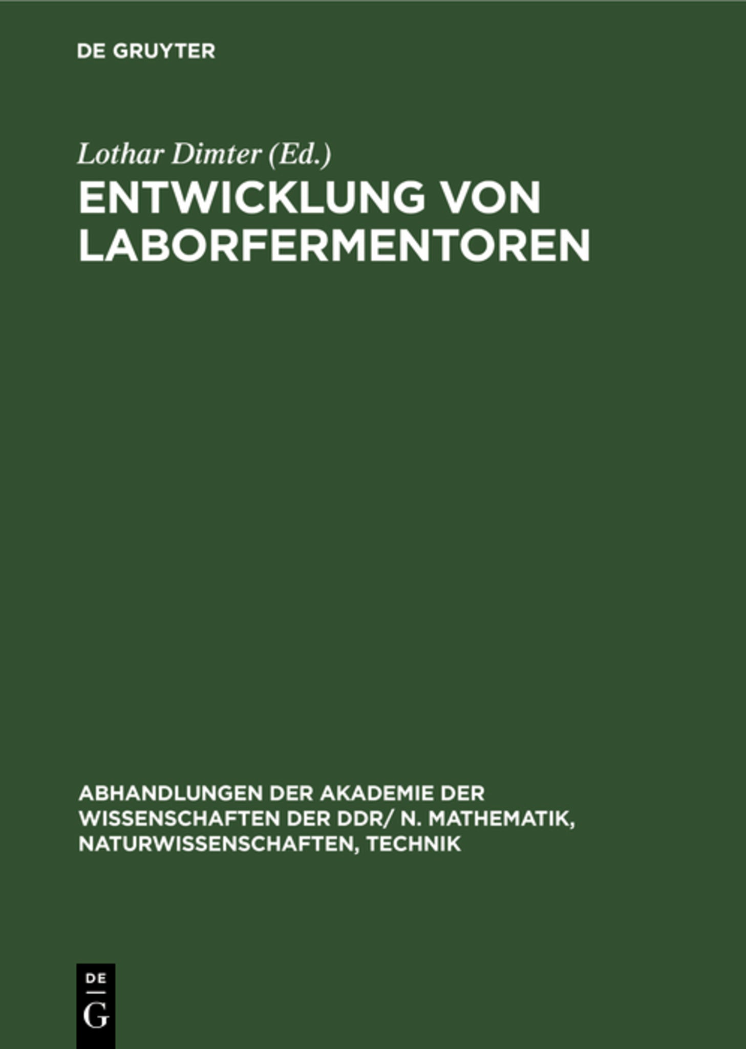 Entwicklung von Laborfermentoren