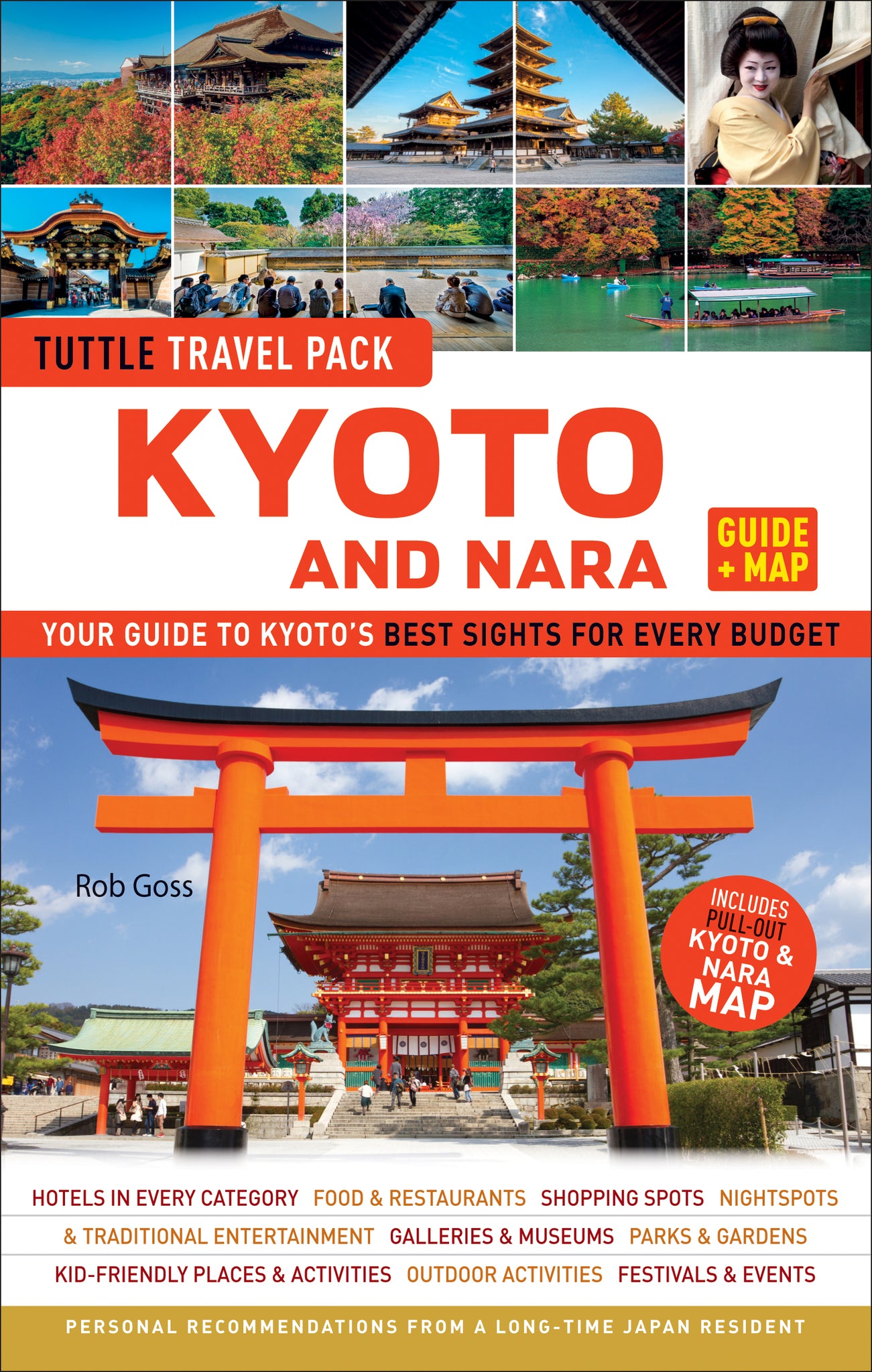 Cover image for Kyoto and Nara Travel Guide + Map: Tuttle Travel Pack ISBN 9784805311790