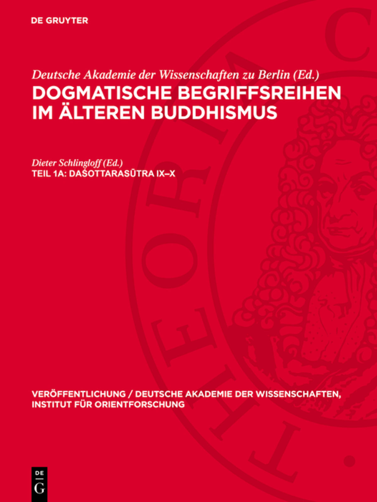 Cover image for Daśottarasūtra IX–X ISBN 9783112704561