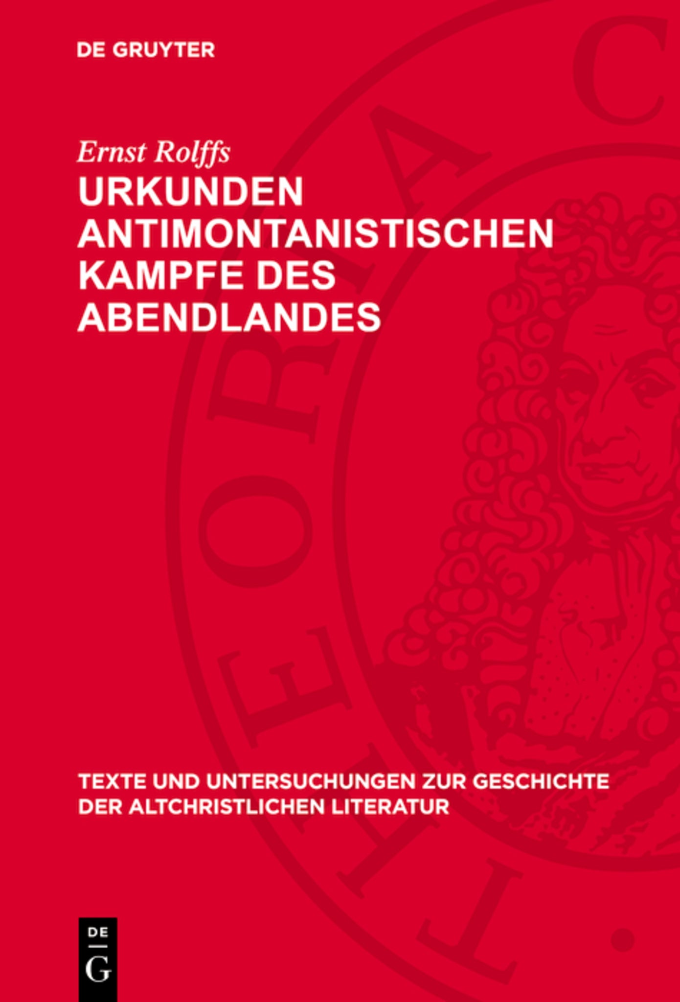 Urkunden antimontanistischen Kampfe des Abendlandes