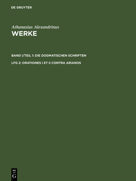 Orationes I et II contra Arianos
