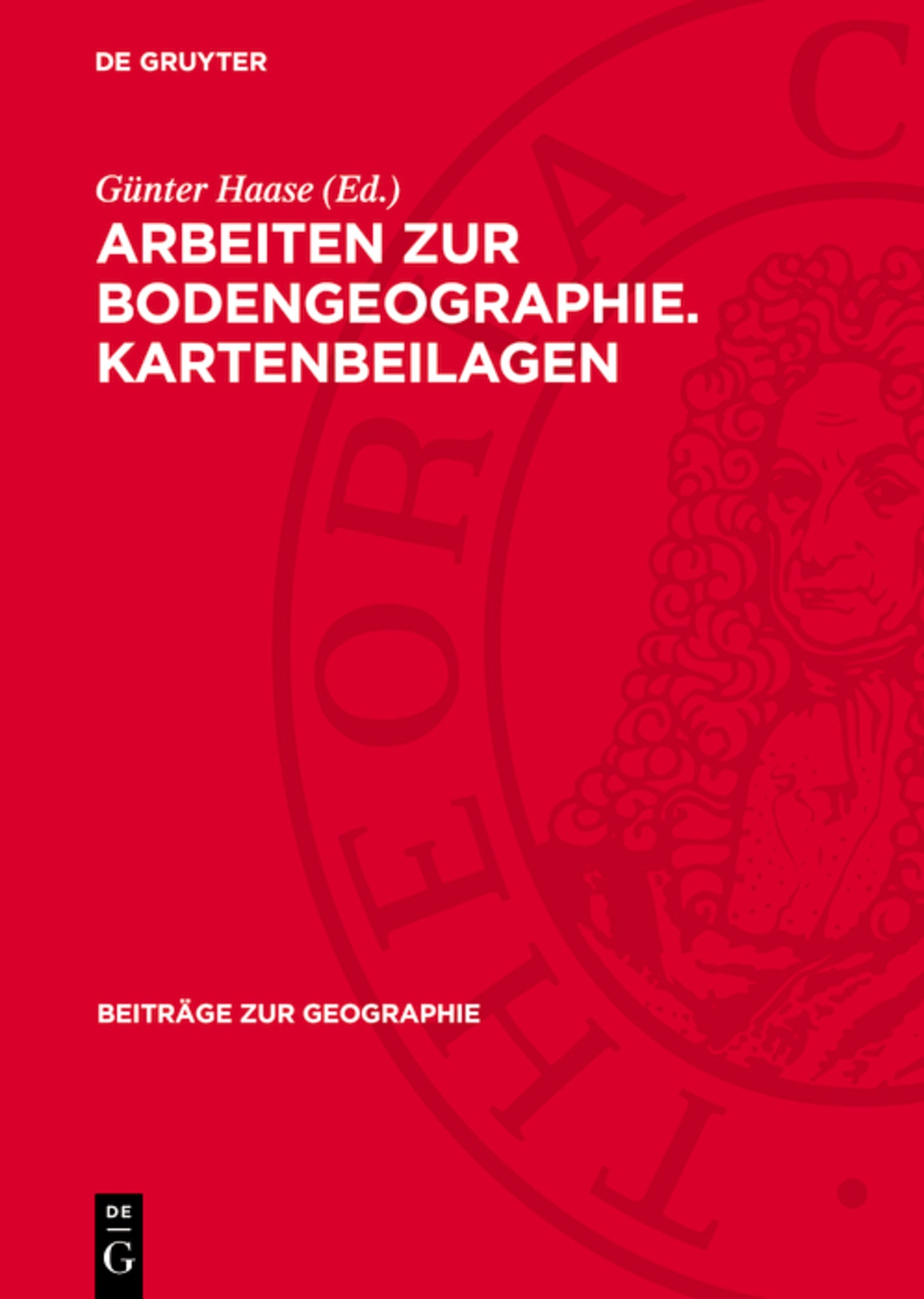 Arbeiten zur Bodengeographie. Kartenbeilagen