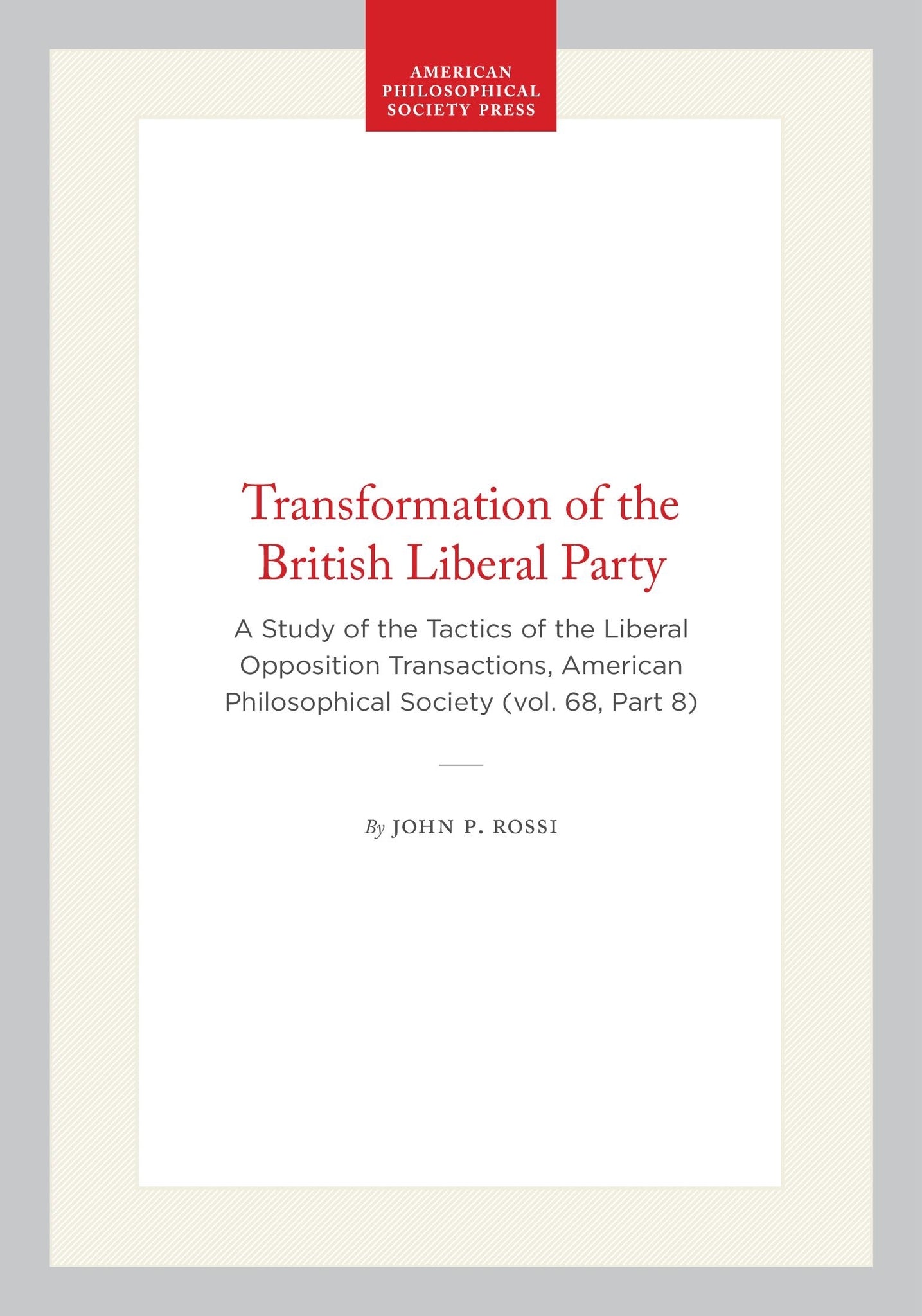 Transformation of the British Liberal Party