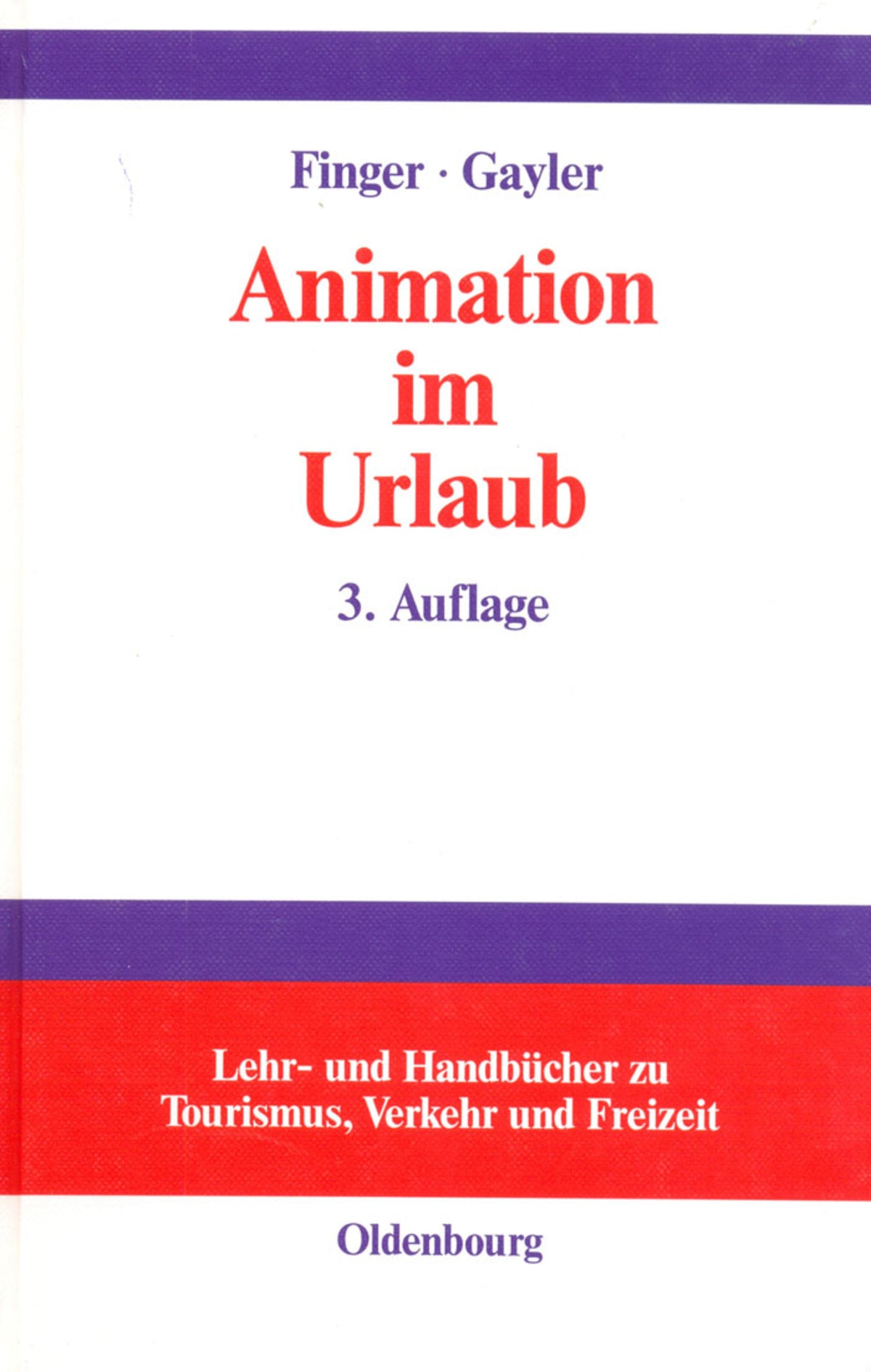Cover image for Animation im Urlaub ISBN 9783486273632