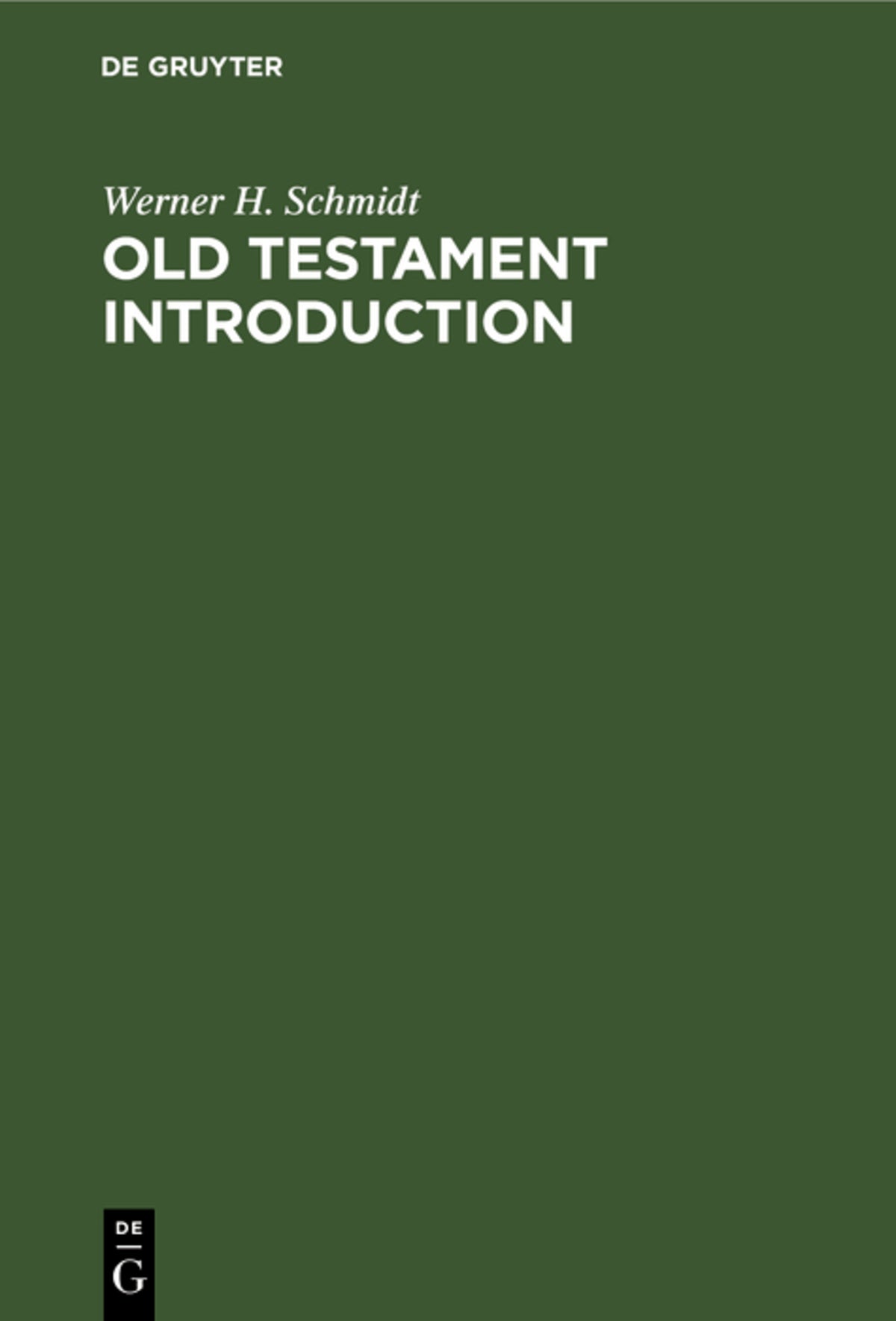 Cover image for Old Testament Introduction ISBN 9783112329795
