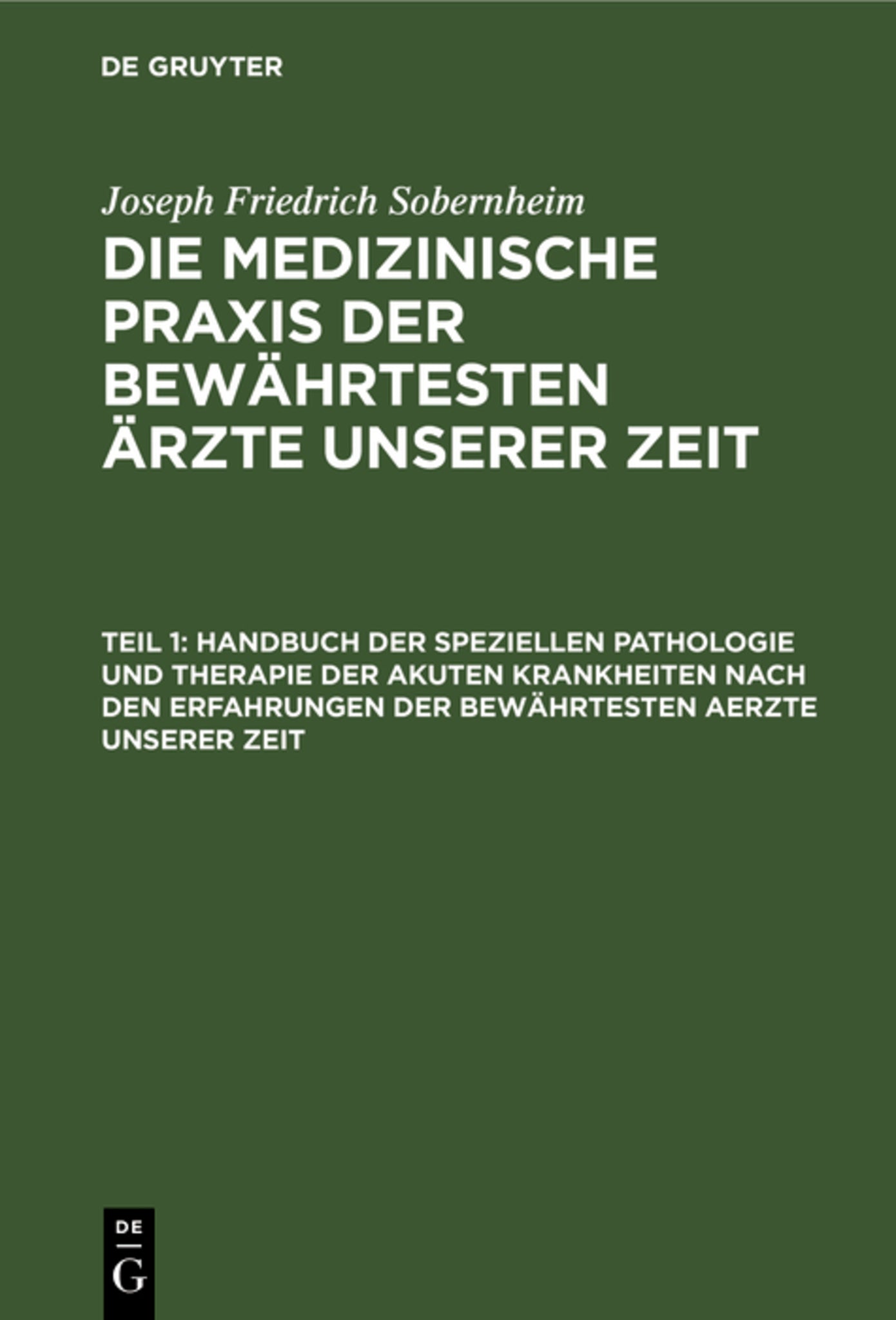 Die akuten Krankheiten
