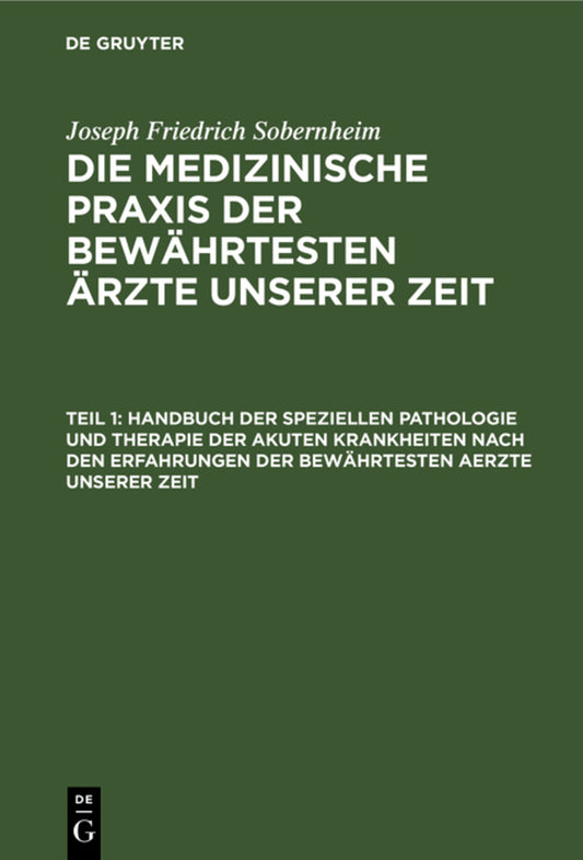 Die akuten Krankheiten