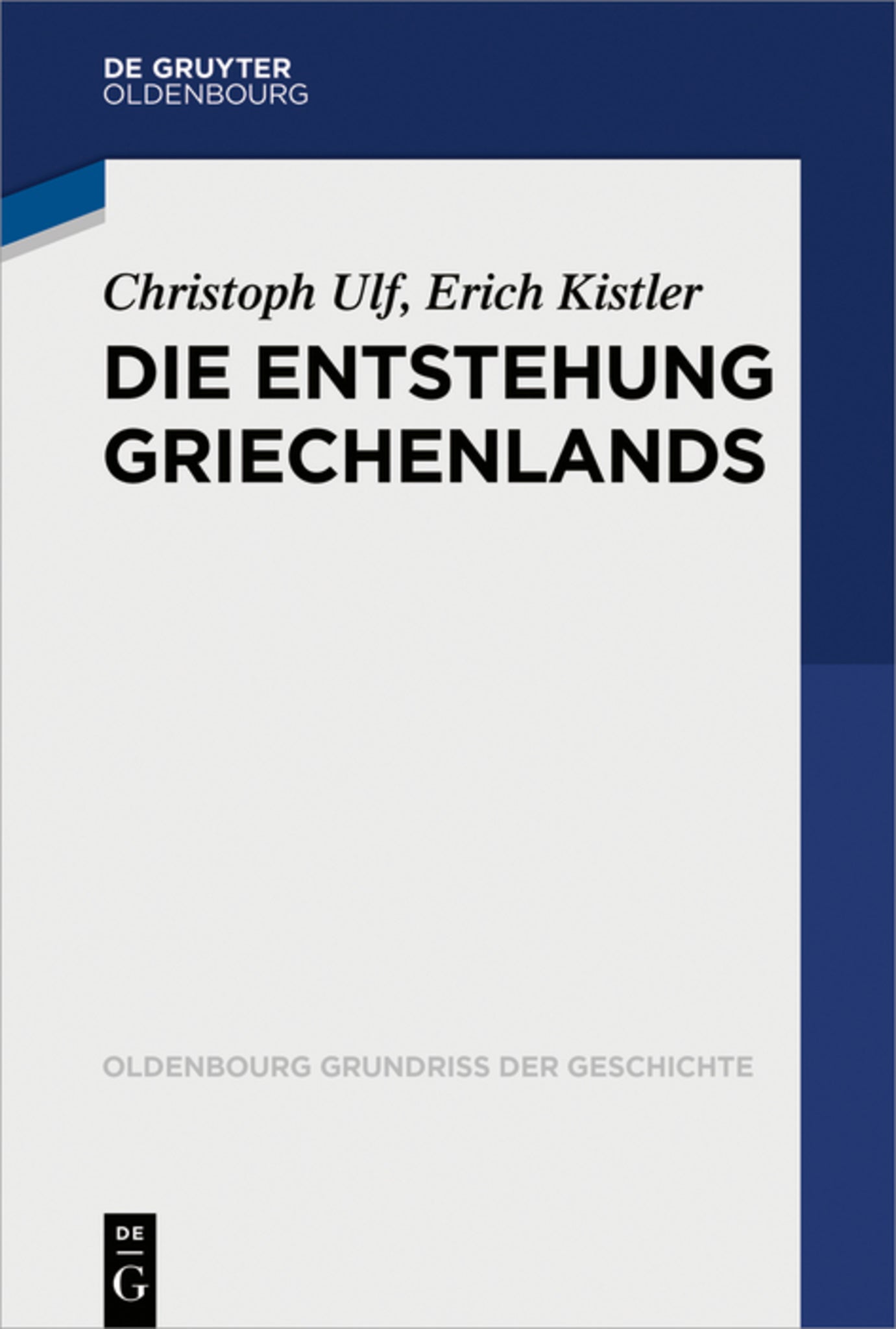 Cover image for Die Entstehung Griechenlands ISBN 9783486529913