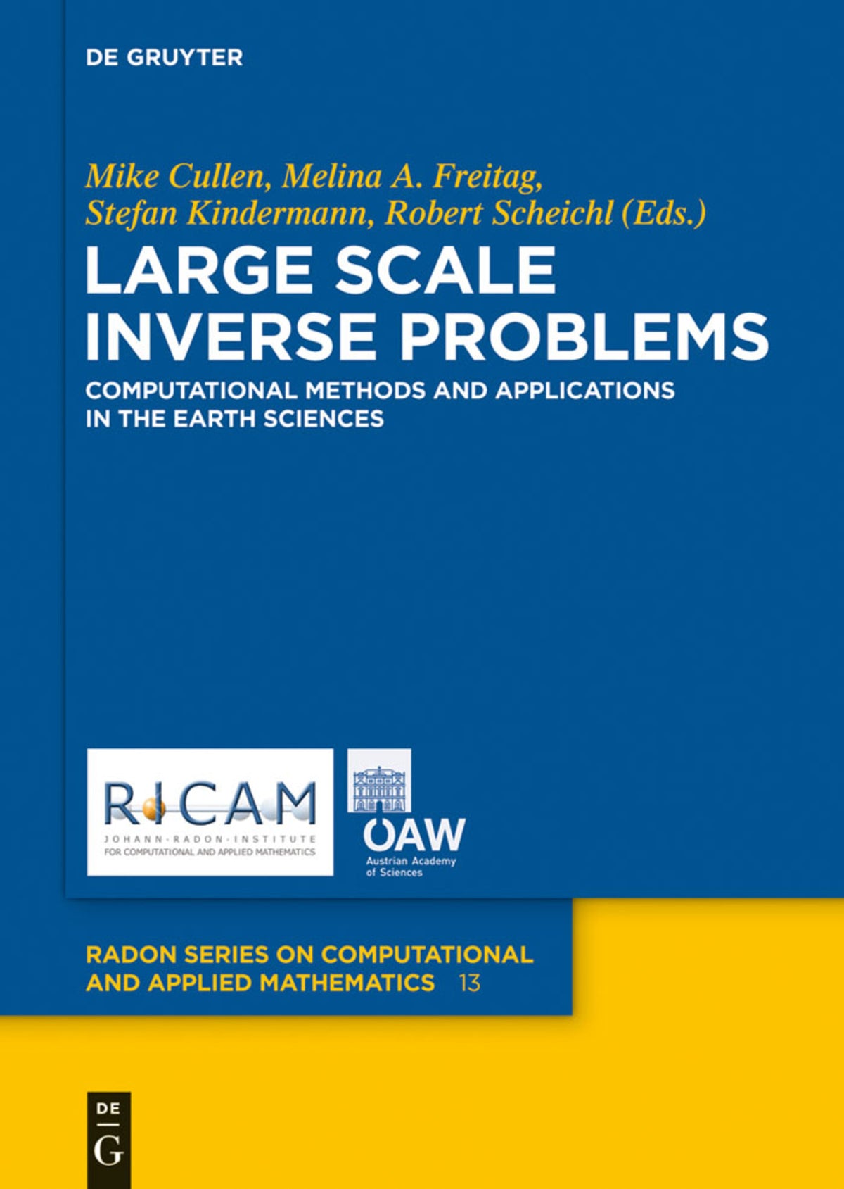 Cover image for Large Scale Inverse Problems ISBN 9783110282221