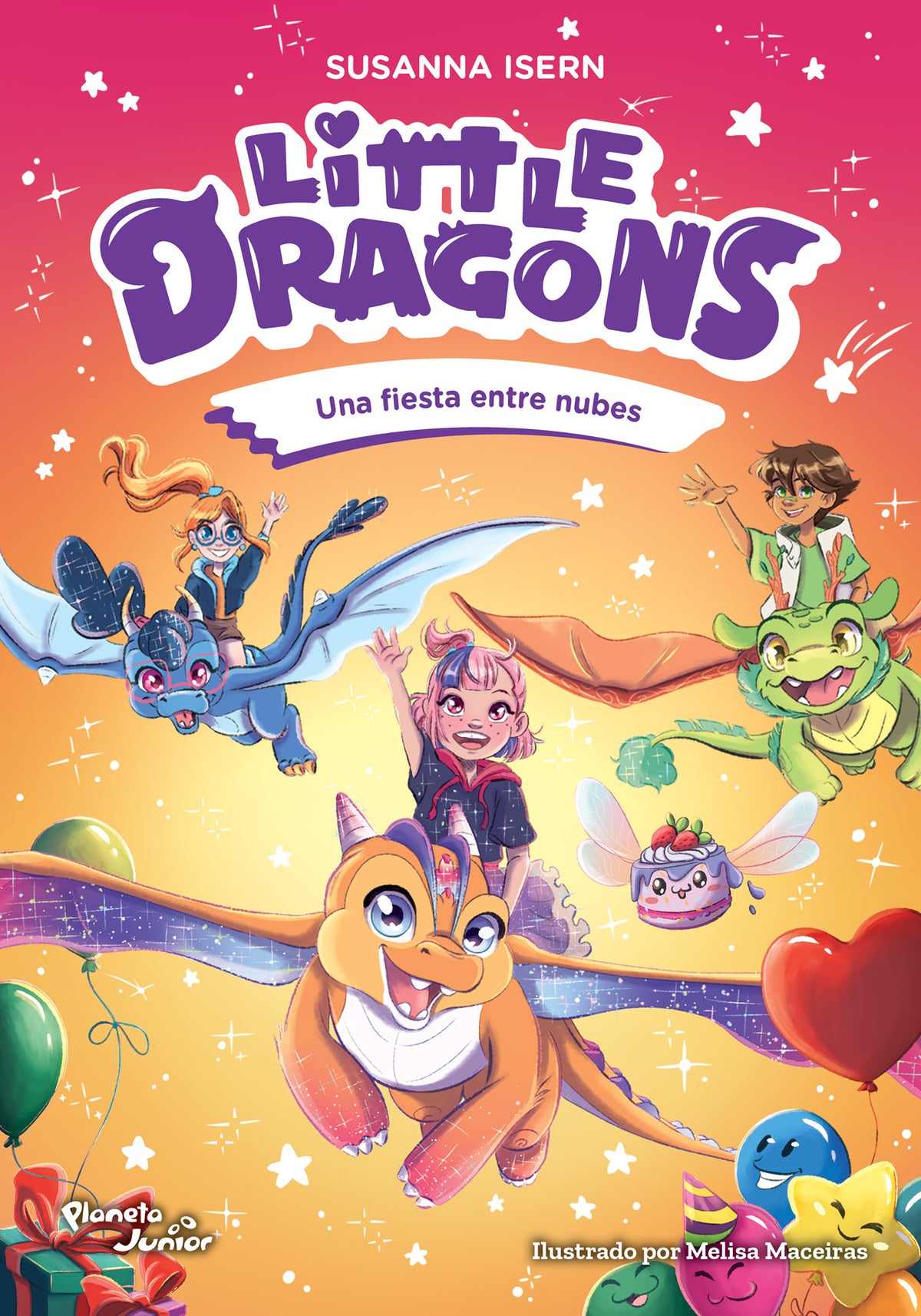 Cover image for Little Dragons 3. Una fiesta entre nubes / Little Dragons 3. A Party in the Clouds ISBN 9786073947749