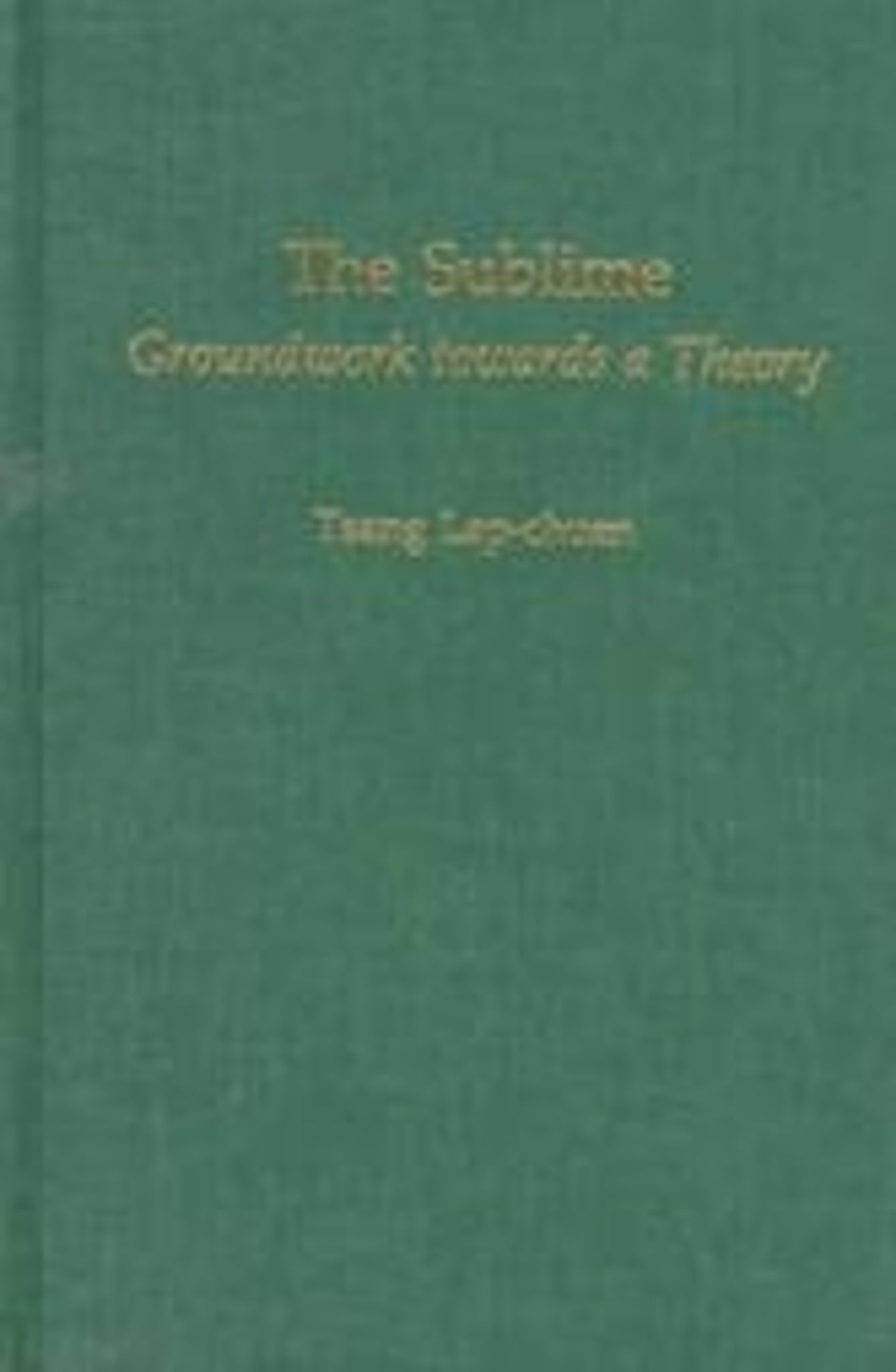 Cover image for The Sublime ISBN 9781580460279