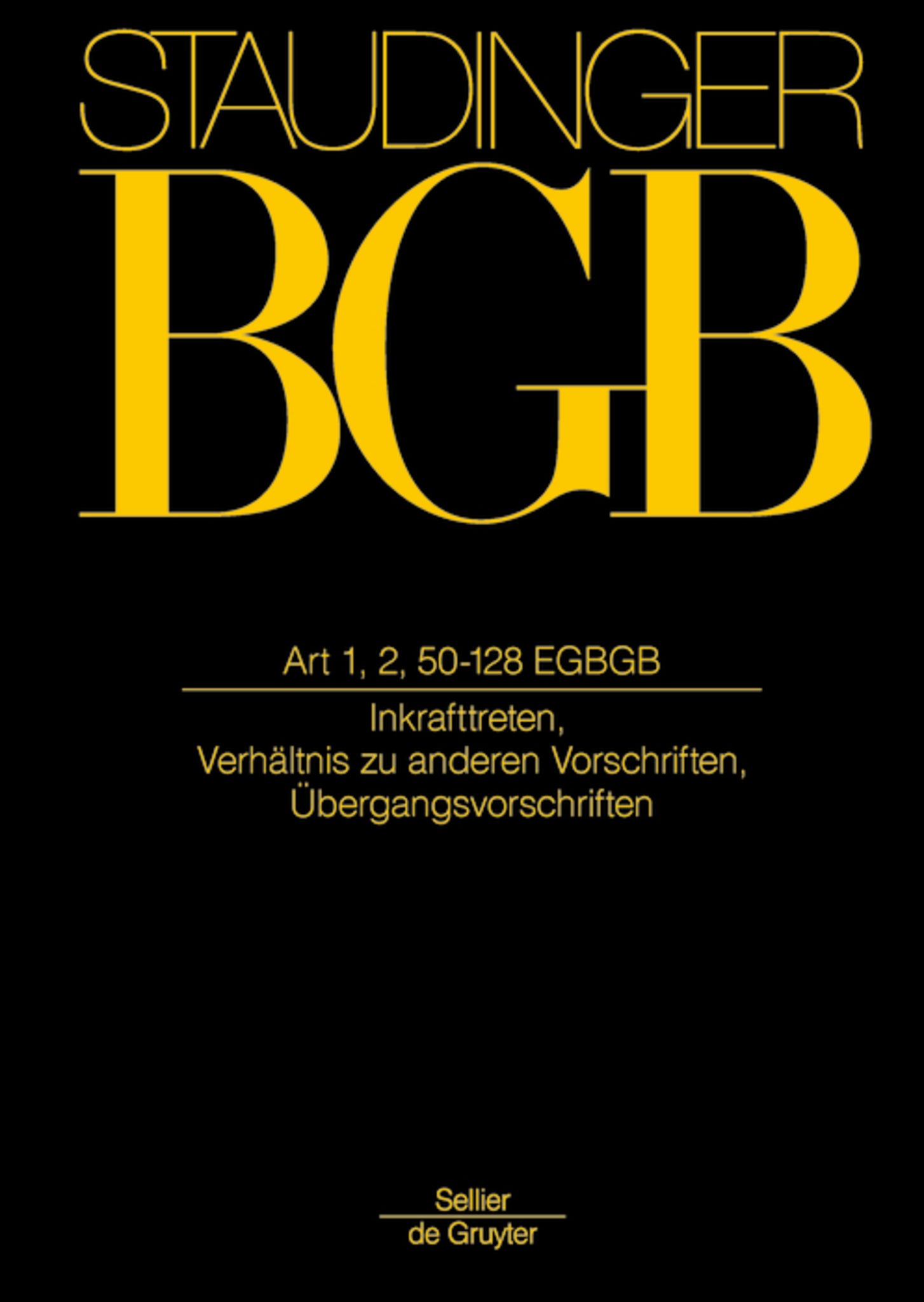 Cover image for Art 1, 2, 50-218 EGBGB ISBN 9783805912716