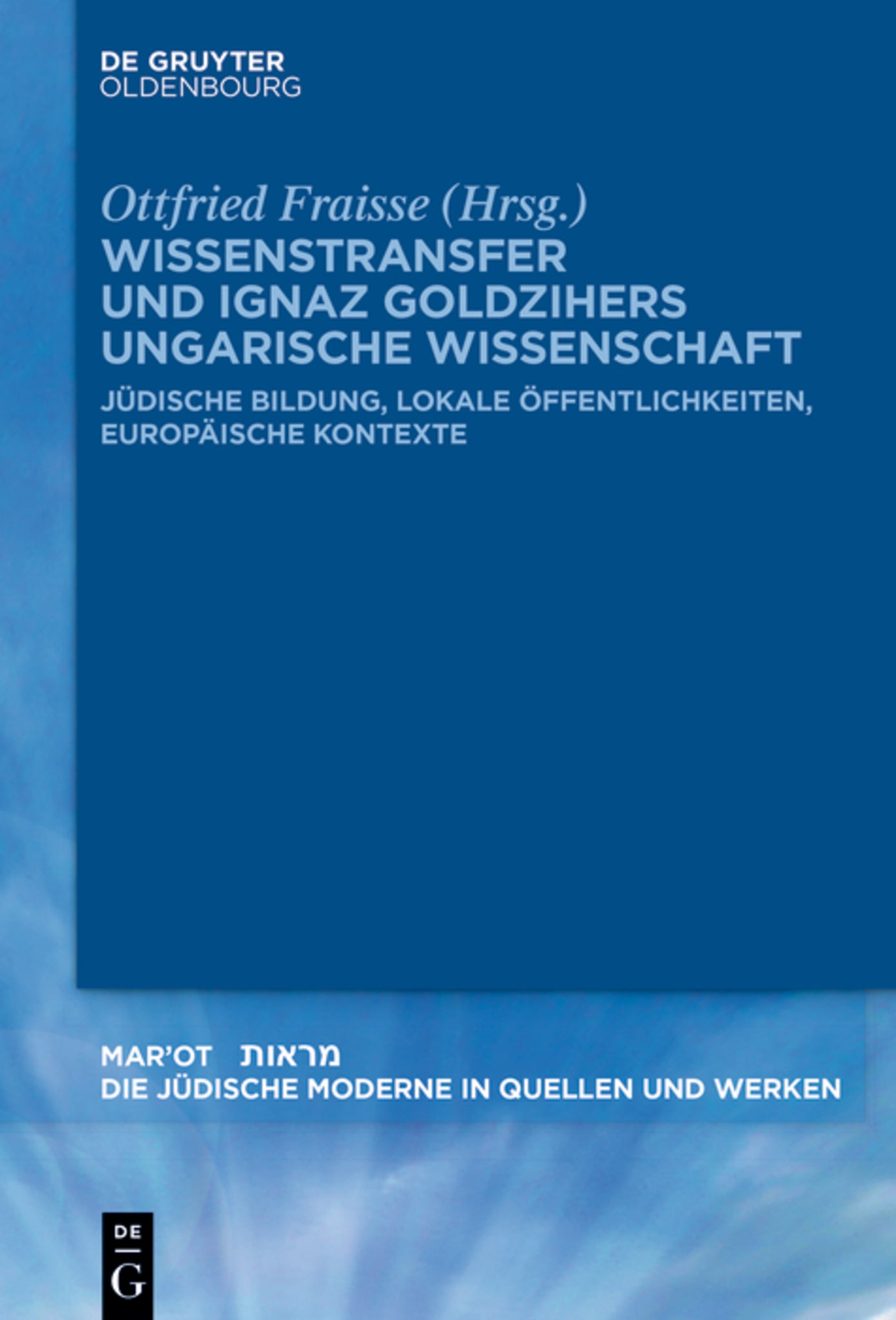 Cover image for Wissenstransfer und Ignaz Goldzihers ungarische Wissenschaft ISBN 9783119149082