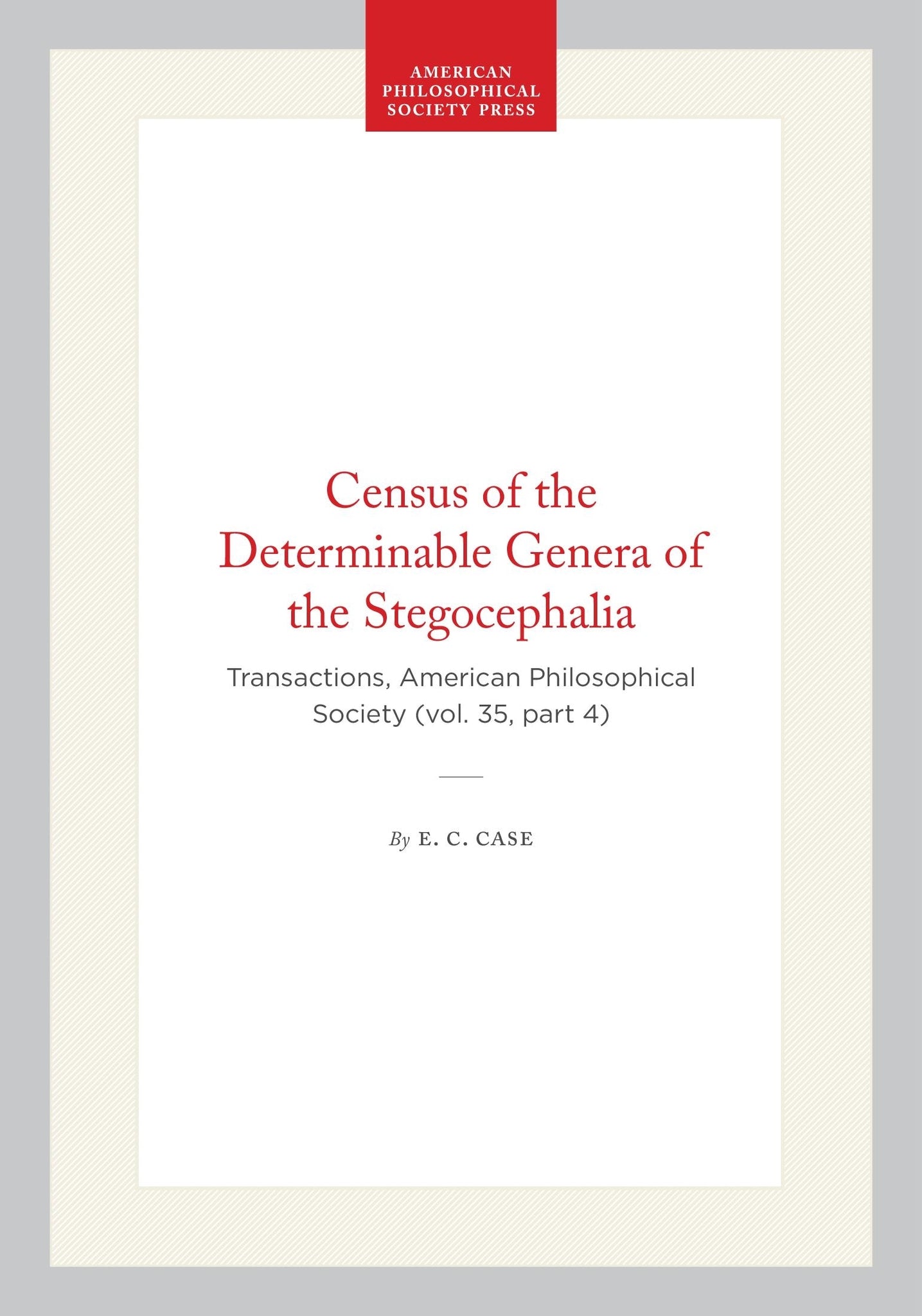Census of the Determinable Genera of the Stegocephalia