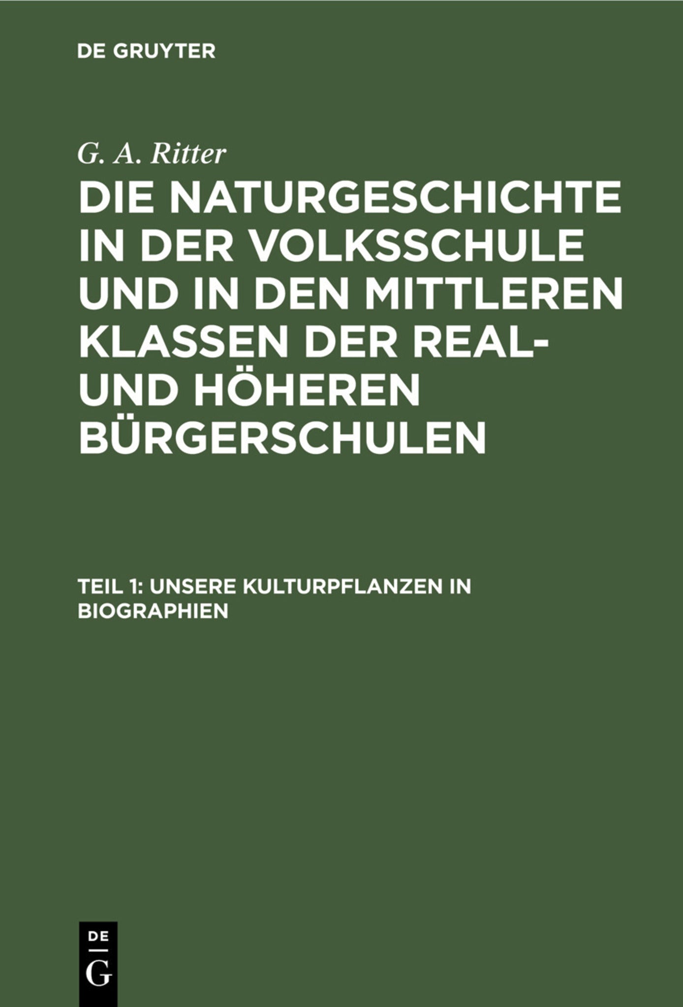 Unsere Kulturpflanzen in Biographien