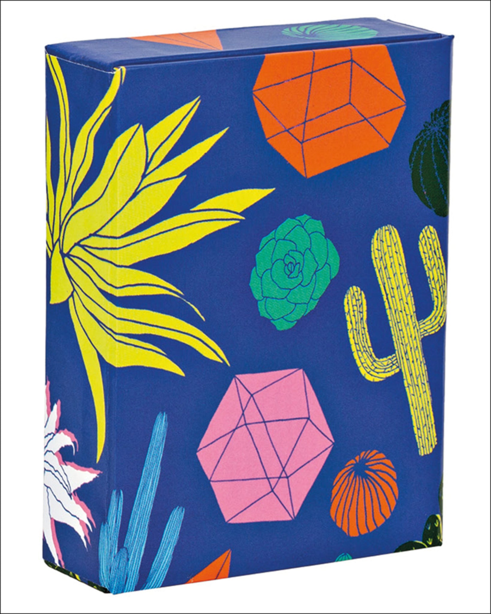 teNeues - Playing Cards: Cactus Party, 54 Cards, Embossed Full Color, Eighties Aesthetic, Colorful Geometric Style, Magnet Enclosure Box
