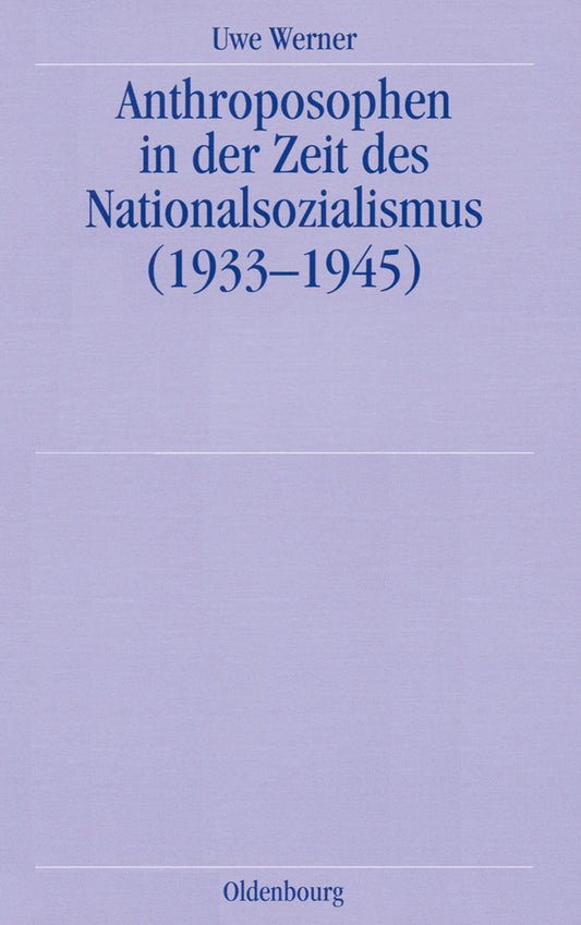 Anthroposophen in der Zeit des Nationalsozialismus