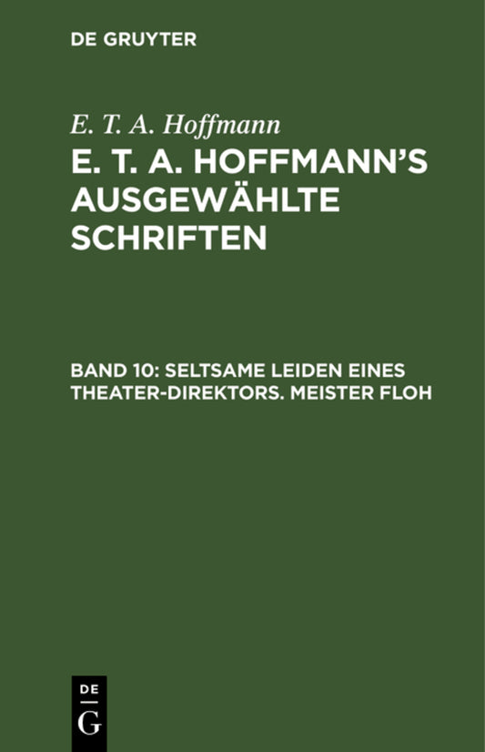 Seltsame Leiden eines Theater-Direktors. Meister Floh