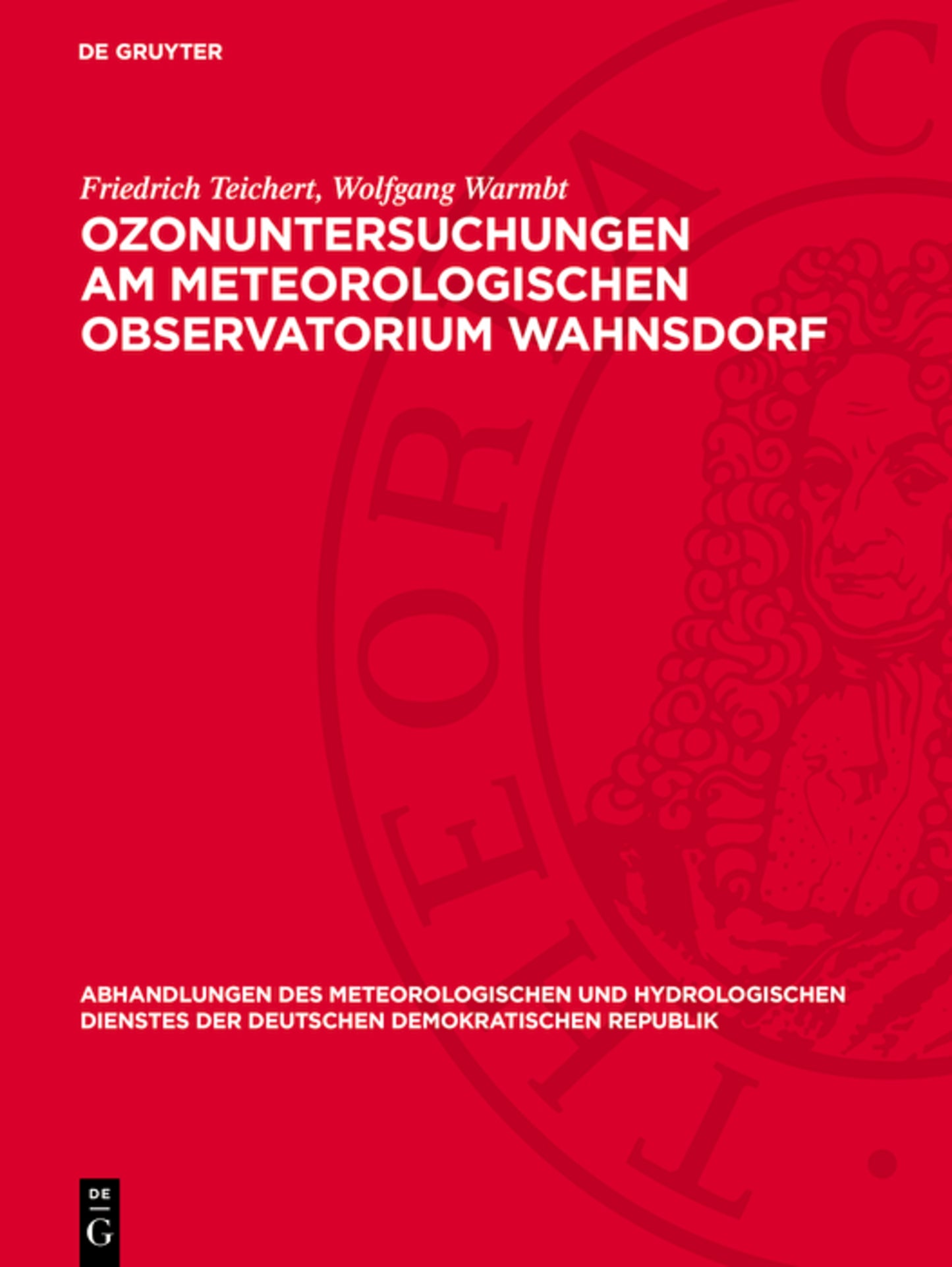 Ozonuntersuchungen am Meteorologischen Observatorium Wahnsdorf