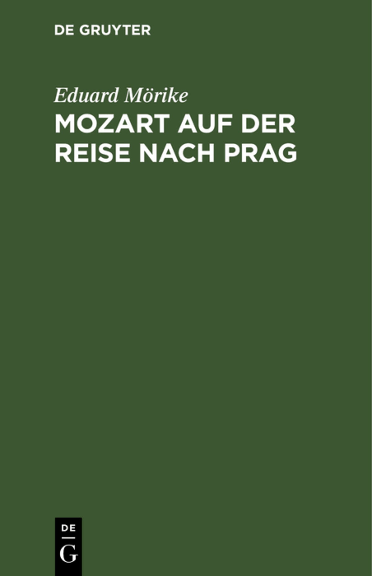 Cover image for Mozart auf der Reise nach Prag ISBN 9783112375174