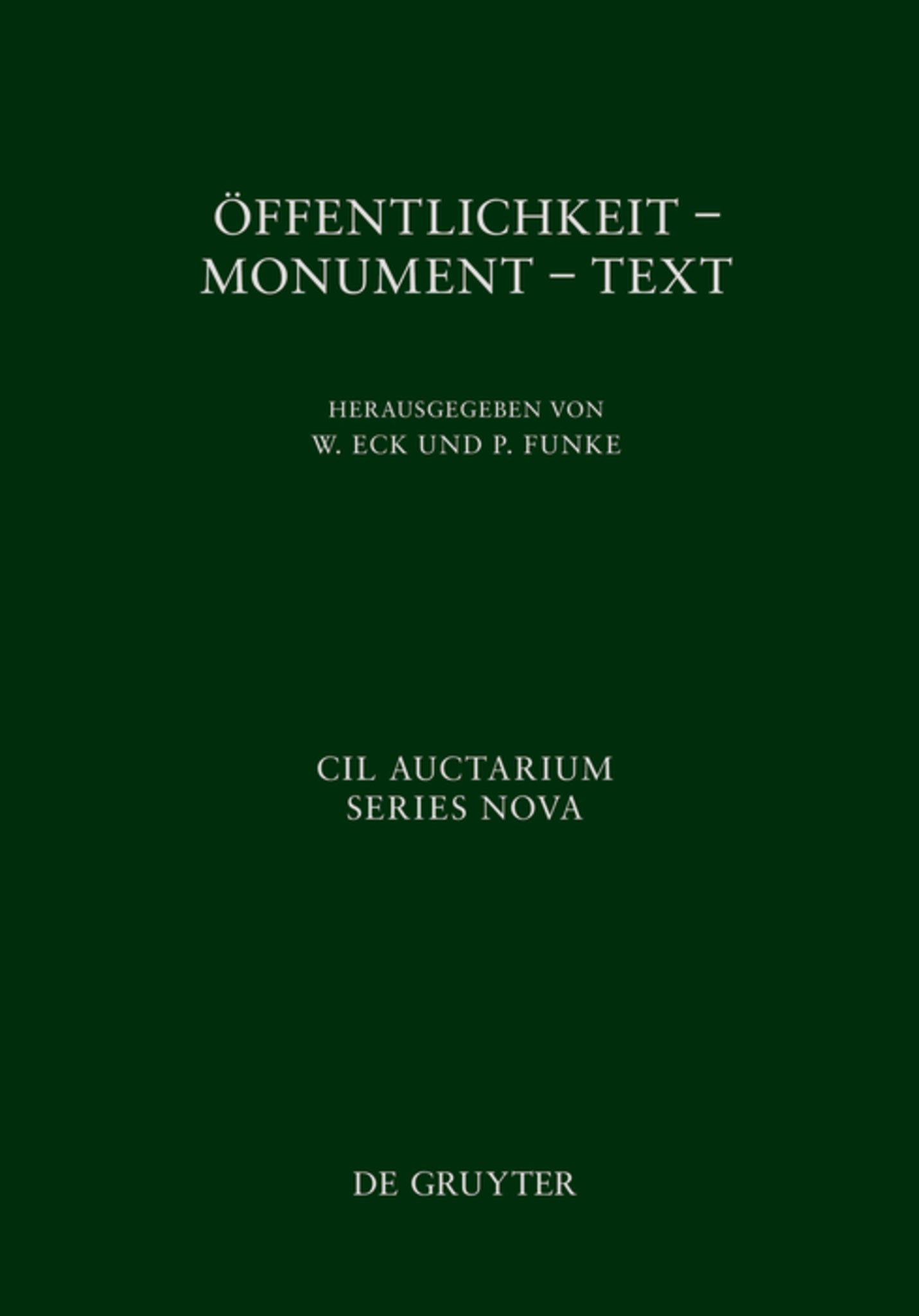 Öffentlichkeit - Monument - Text