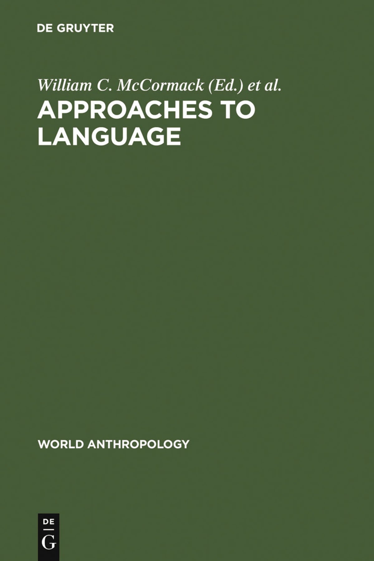 Cover image for Approaches to Language ISBN 9789027976604