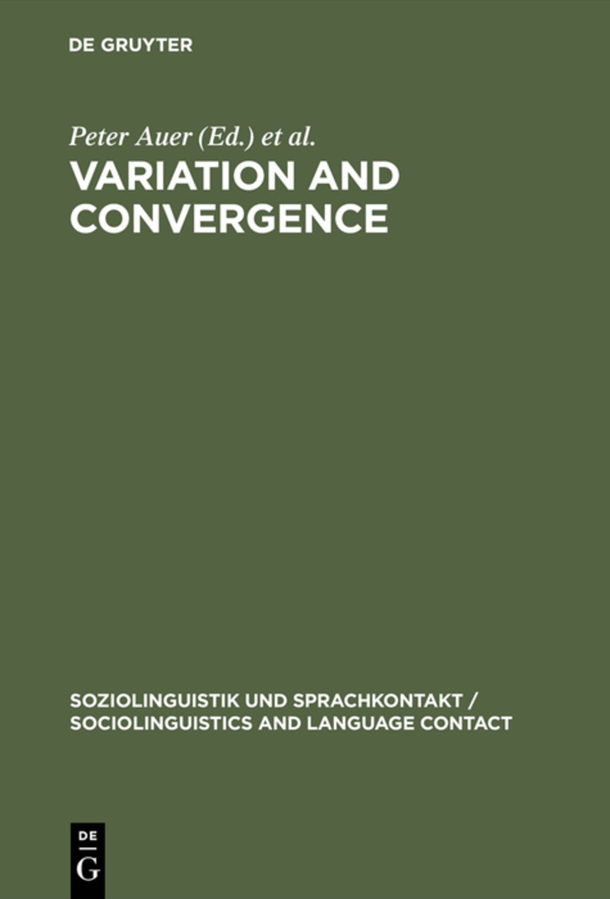 Cover image for Variation and Convergence ISBN 9783110110456