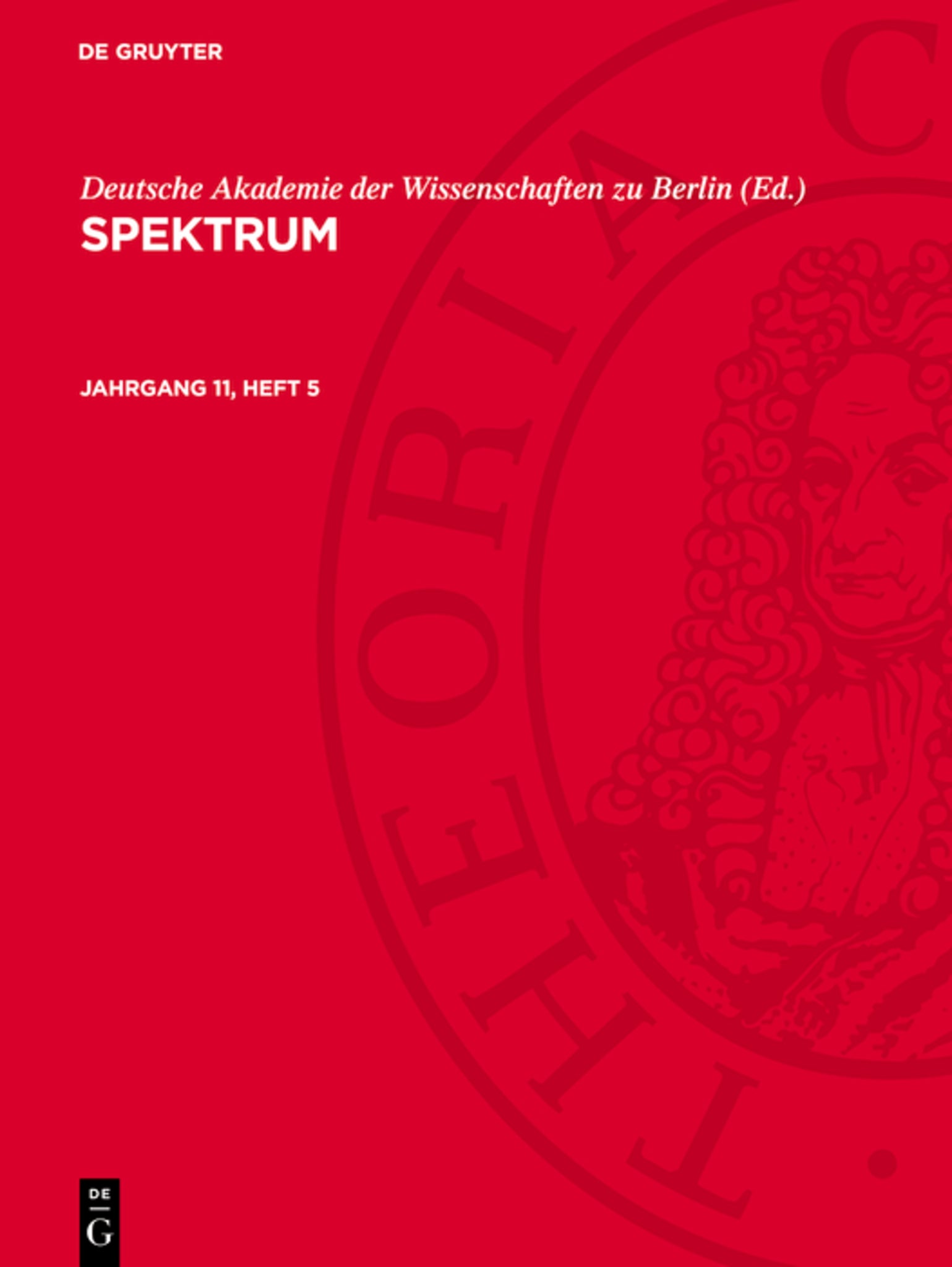 Spektrum. Jahrgang 11, Heft 5