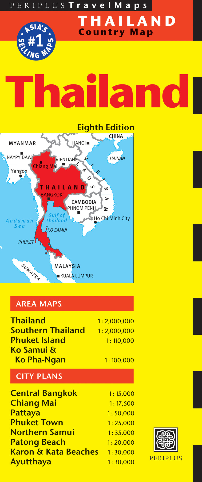 Thailand Travel Map Eighth Edition