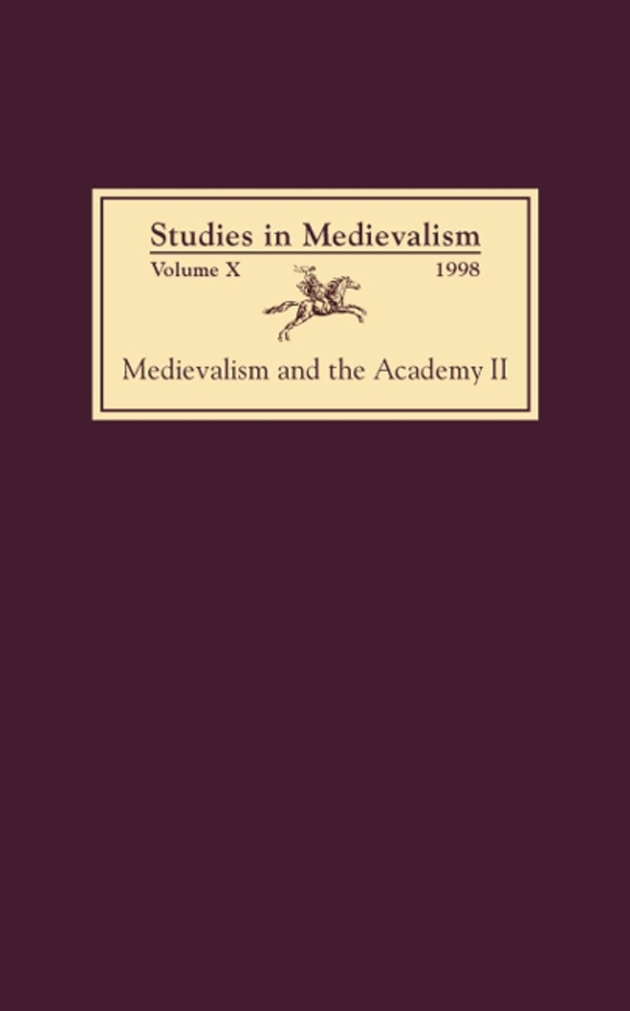 Cover image for Studies in Medievalism X (1998) ISBN 9780859915670