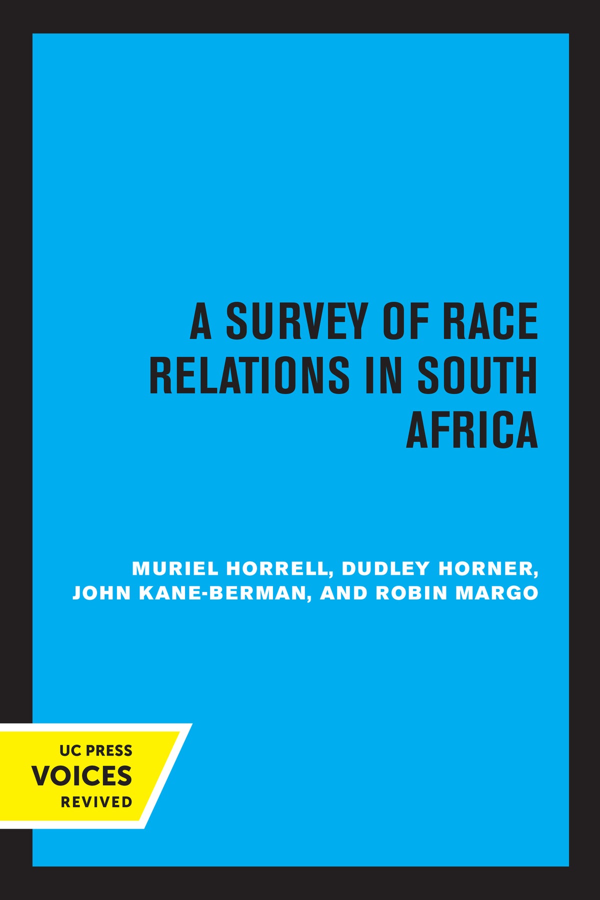 Cover image for A Survey of Race Relations in South Africa 1972 ISBN 9780520320840
