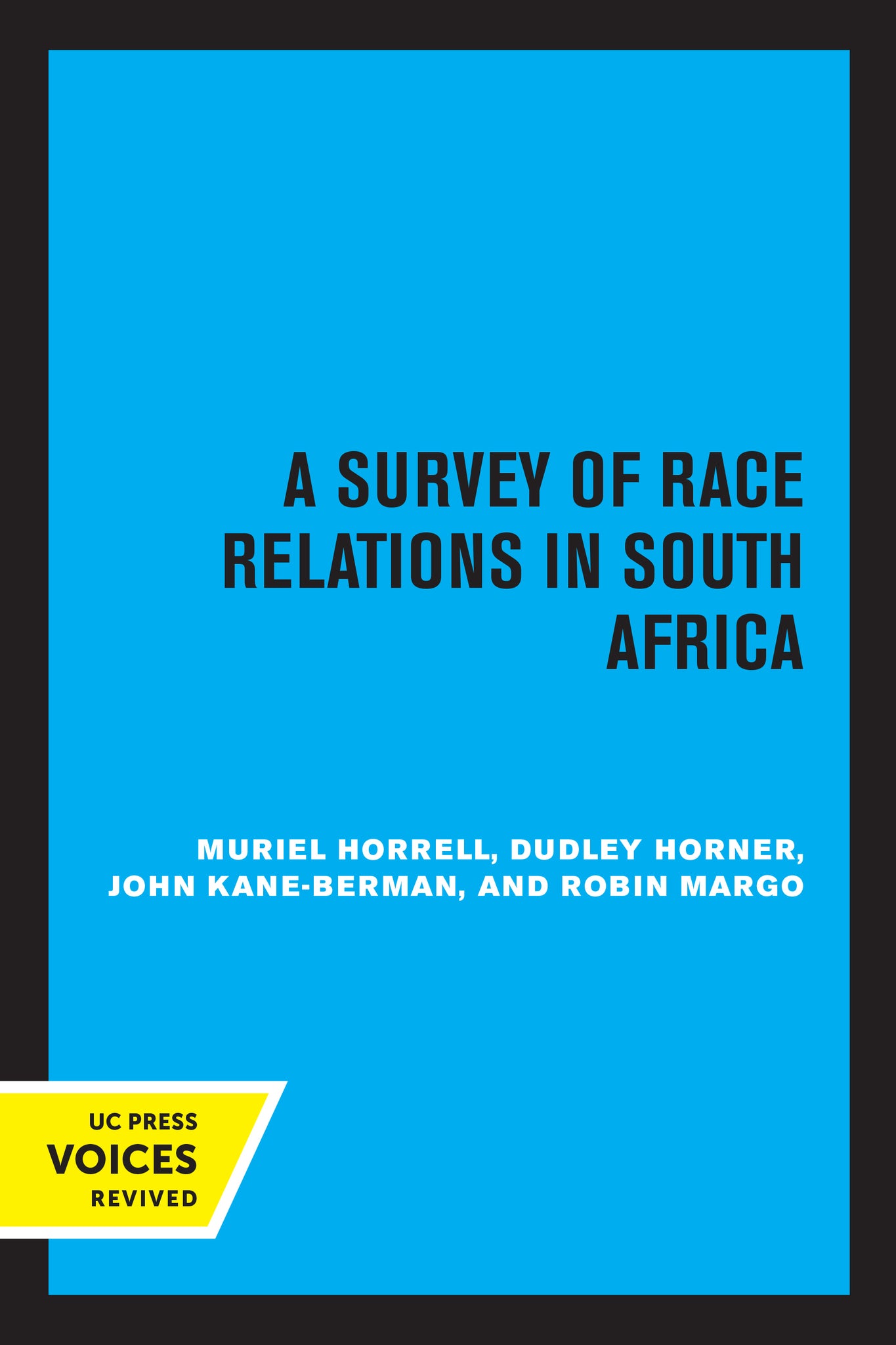 Cover image for A Survey of Race Relations in South Africa 1972 ISBN 9780520320840