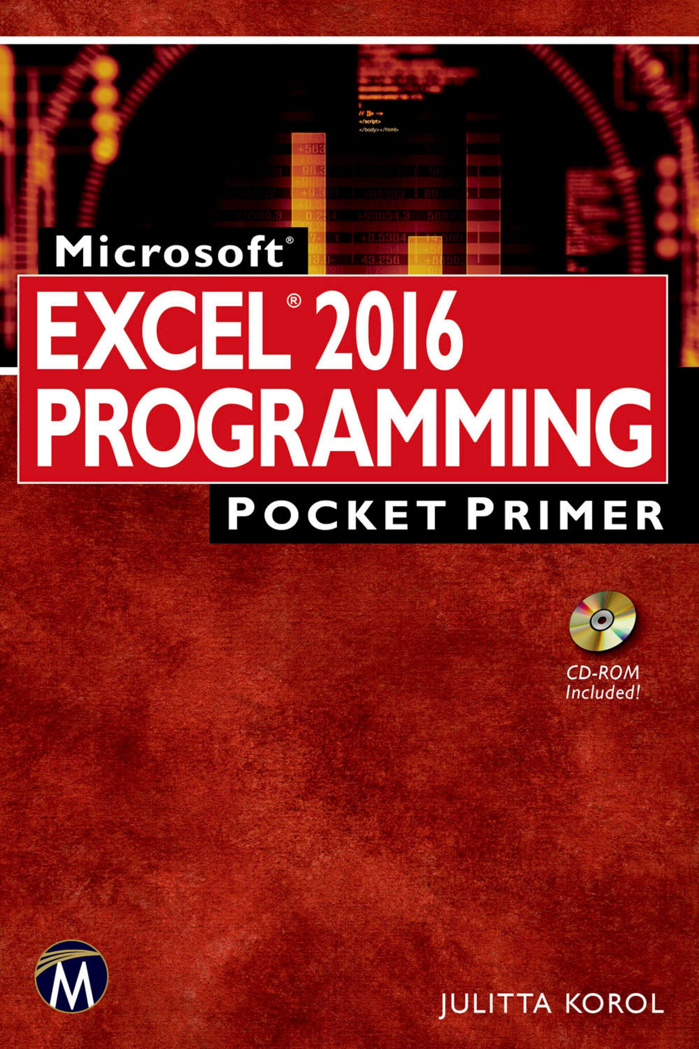 Cover image for Microsoft Excel 2016 Programming Pocket Primer ISBN 9781942270829