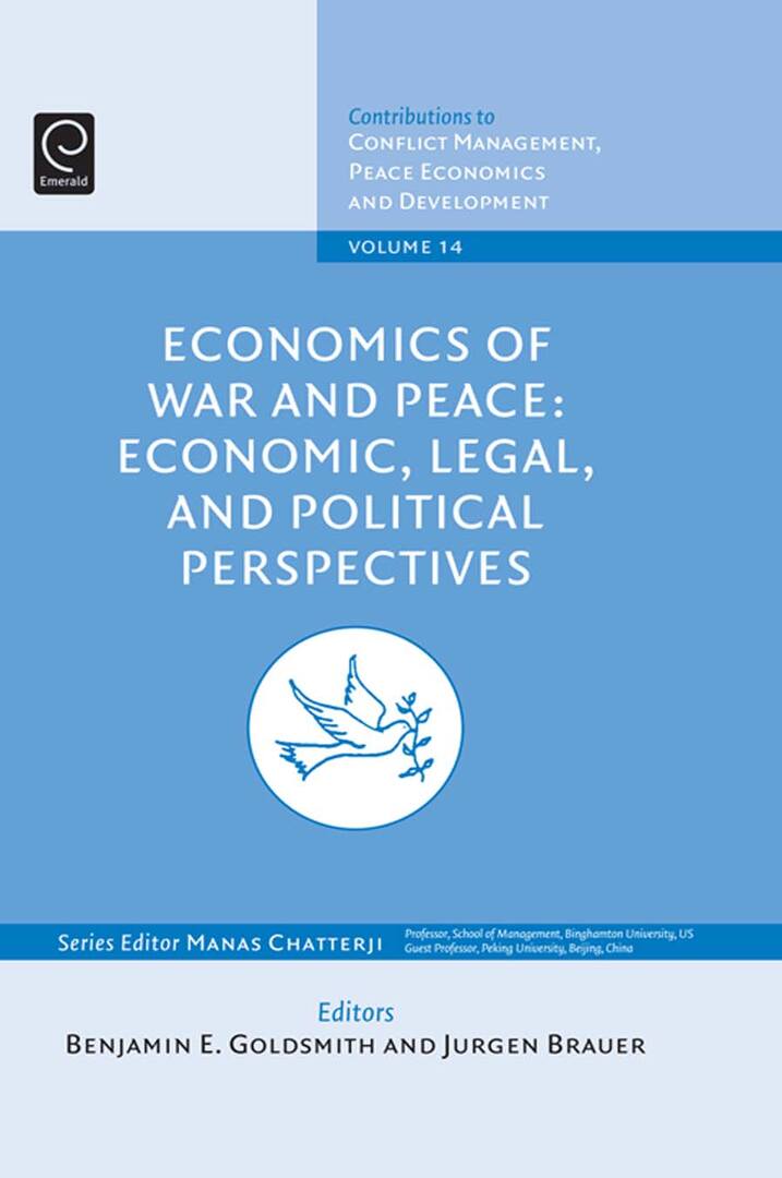 Cover image for Economics of War and Peace ISBN 9780857240040