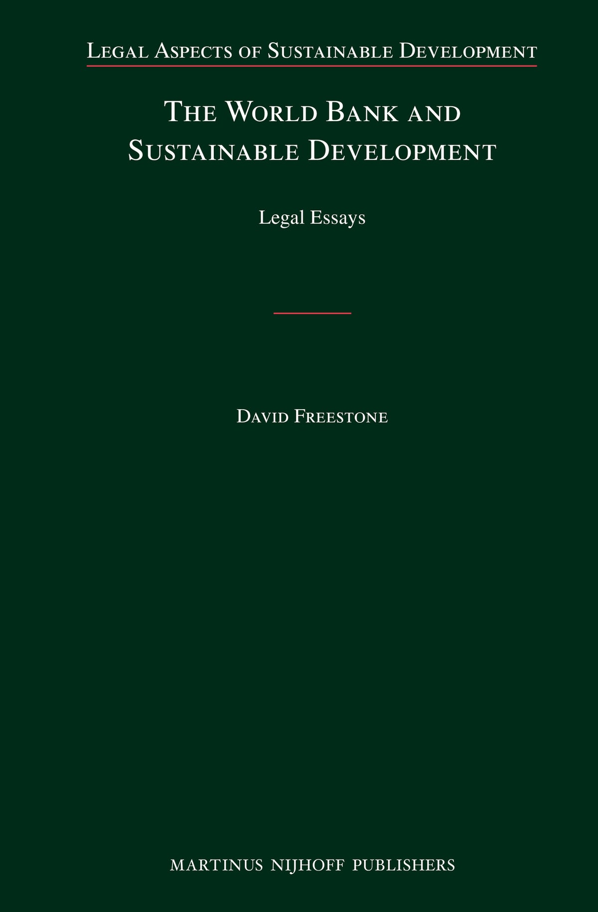 Cover image for The World Bank and Sustainable Development ISBN 9789004183315